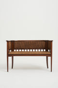 8198- Jugendstil Beech and Rope Settee