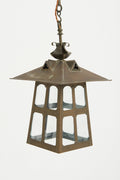 8201- Arts & Crafts Brass Lantern