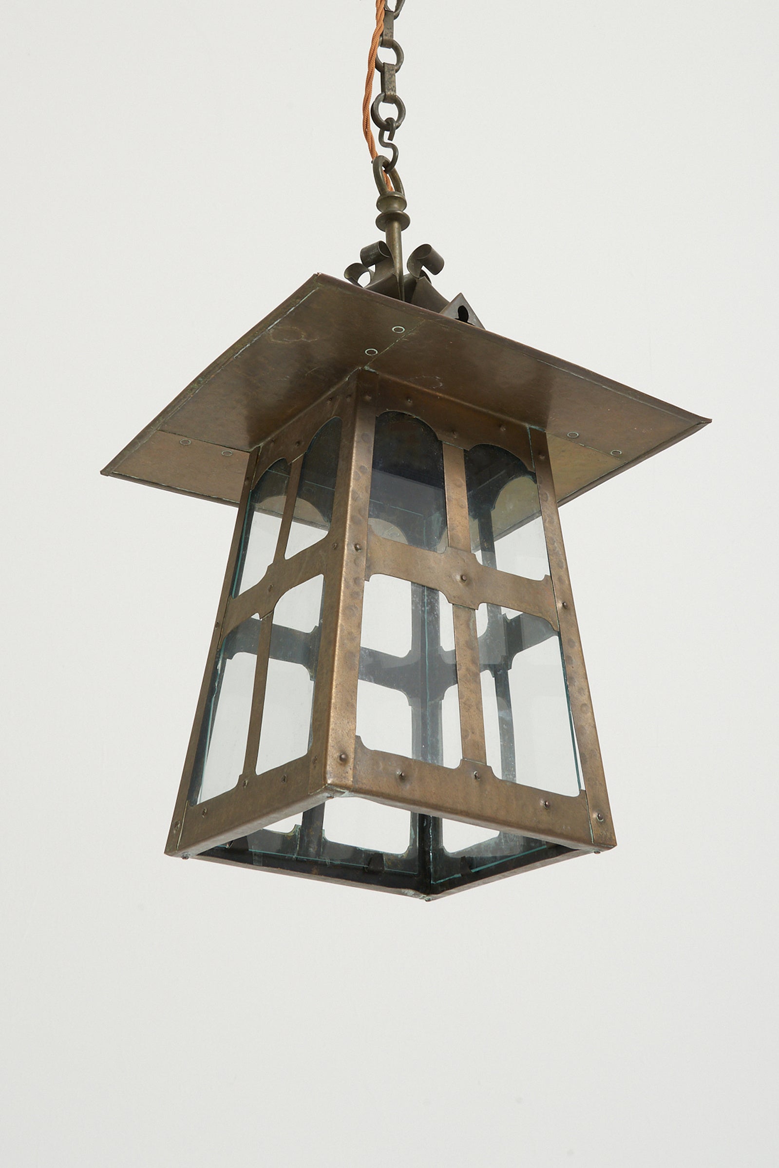 Arts & Crafts Brass Lantern