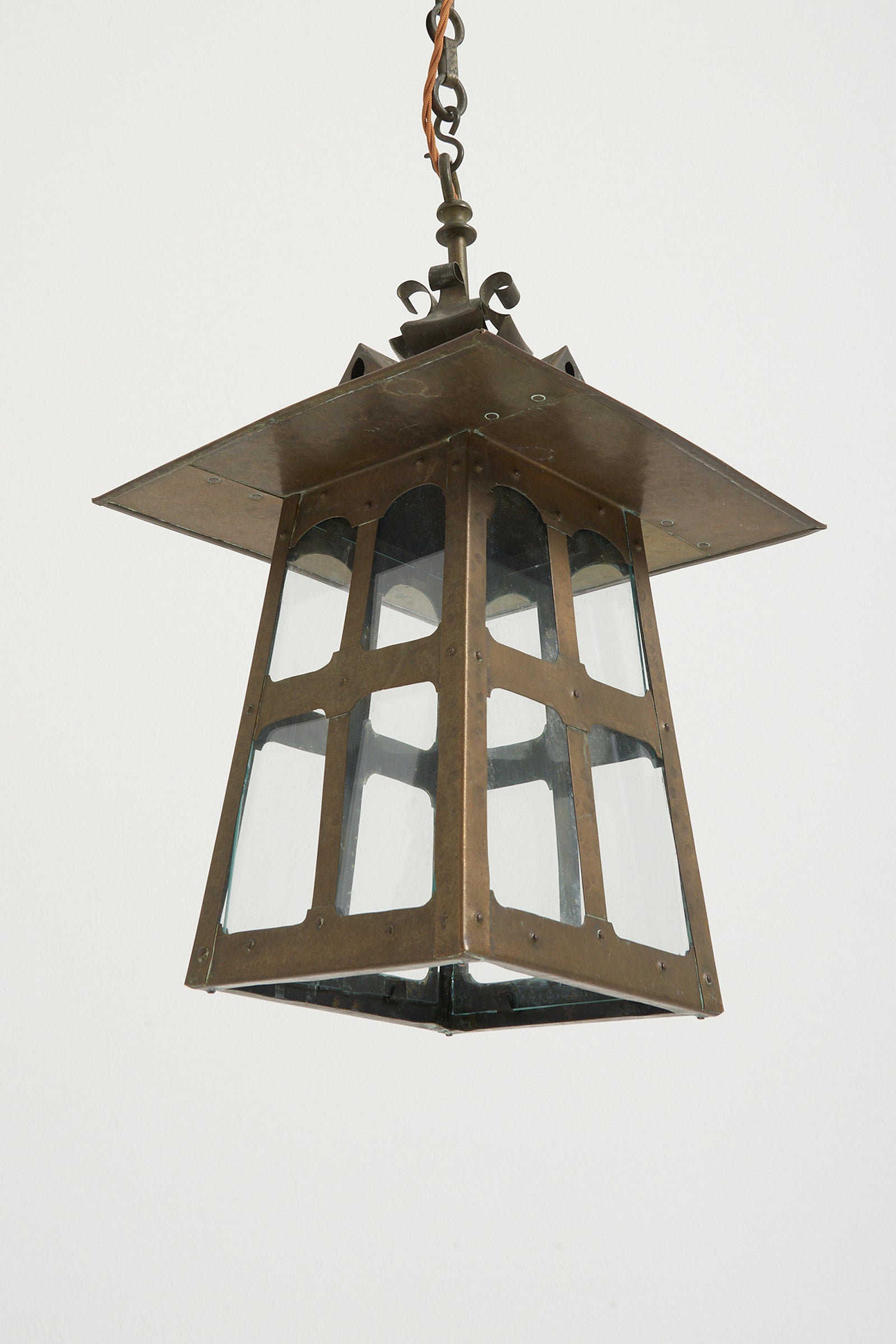 Arts & Crafts Brass Lantern