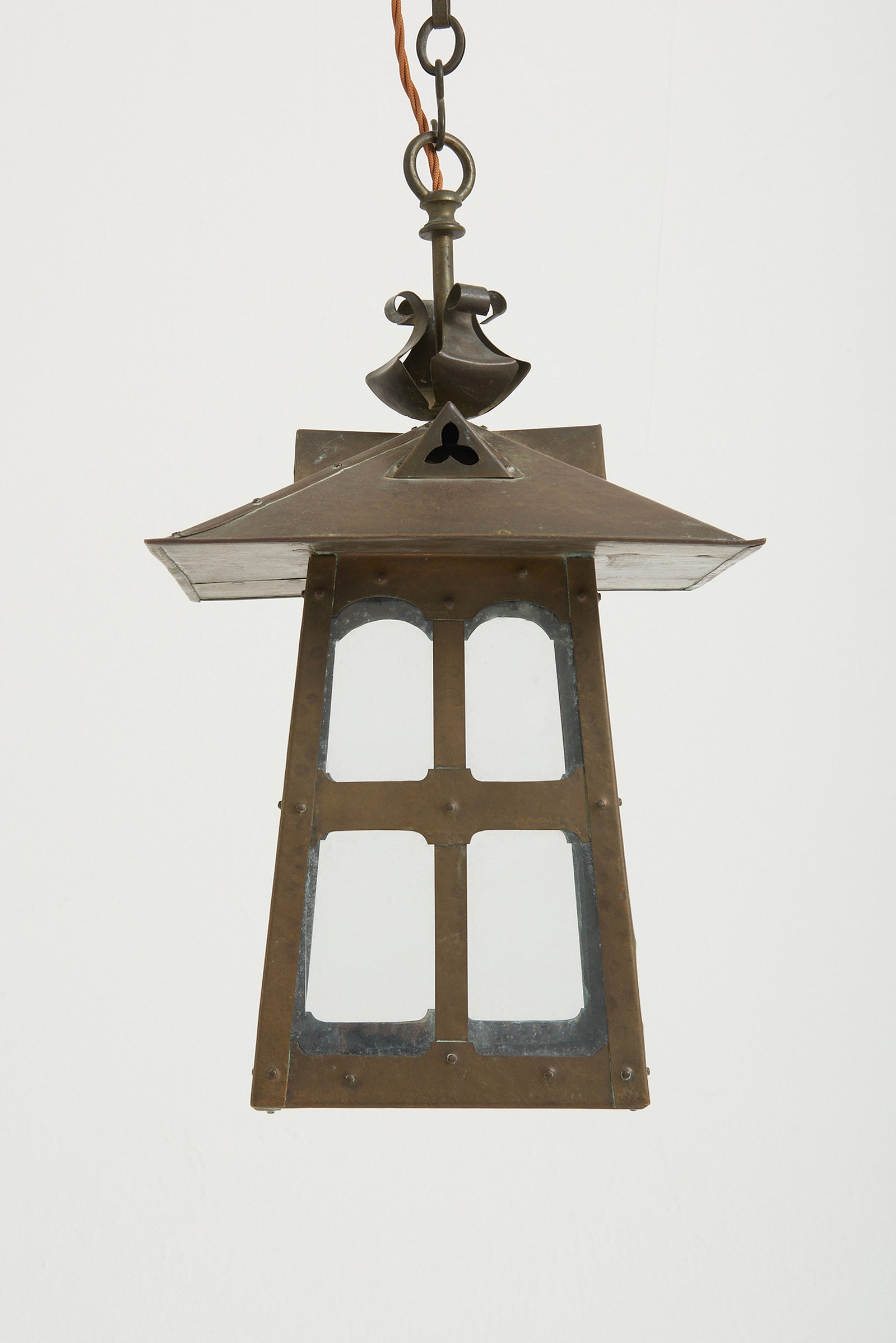 Arts & Crafts Brass Lantern
