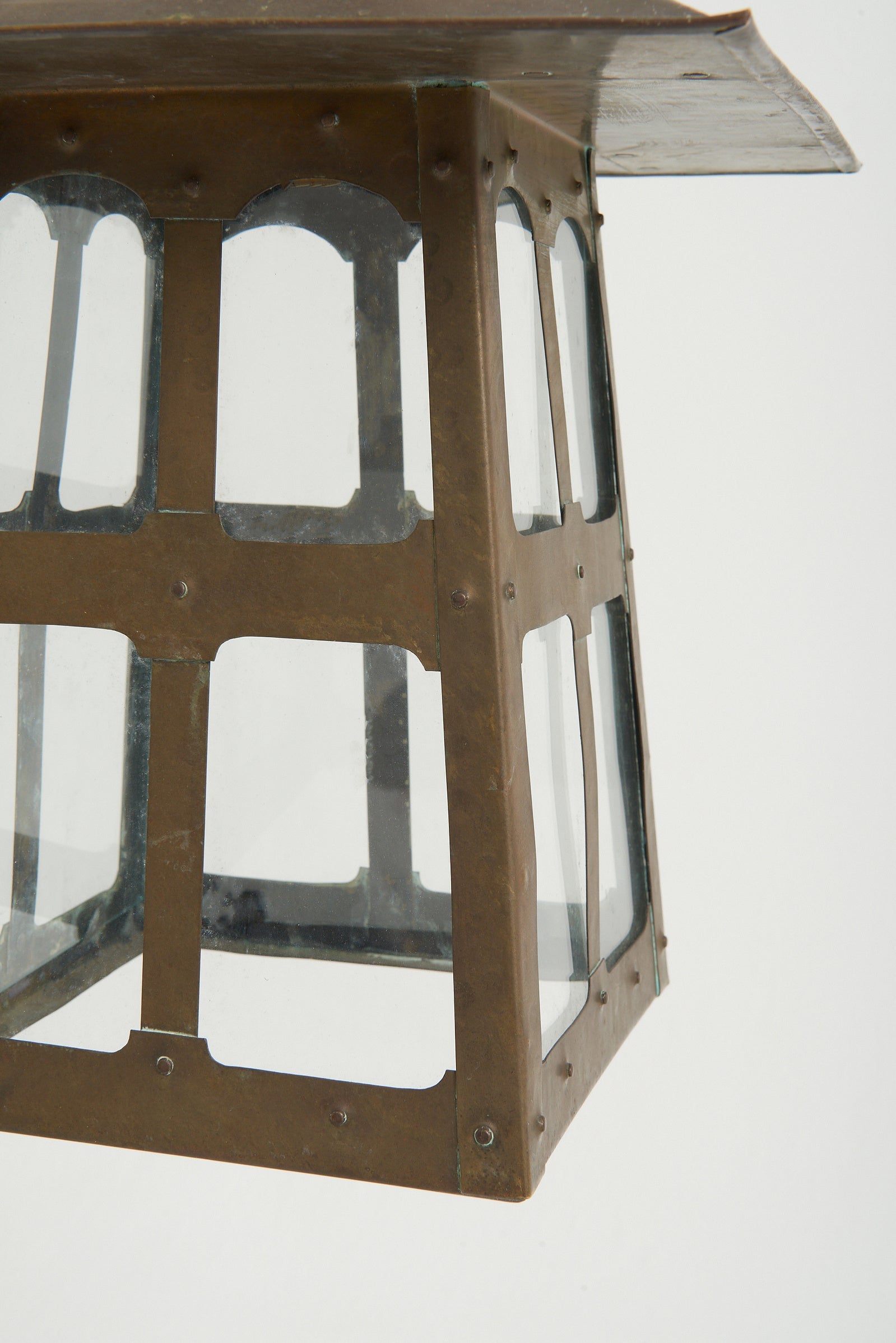 Arts & Crafts Brass Lantern