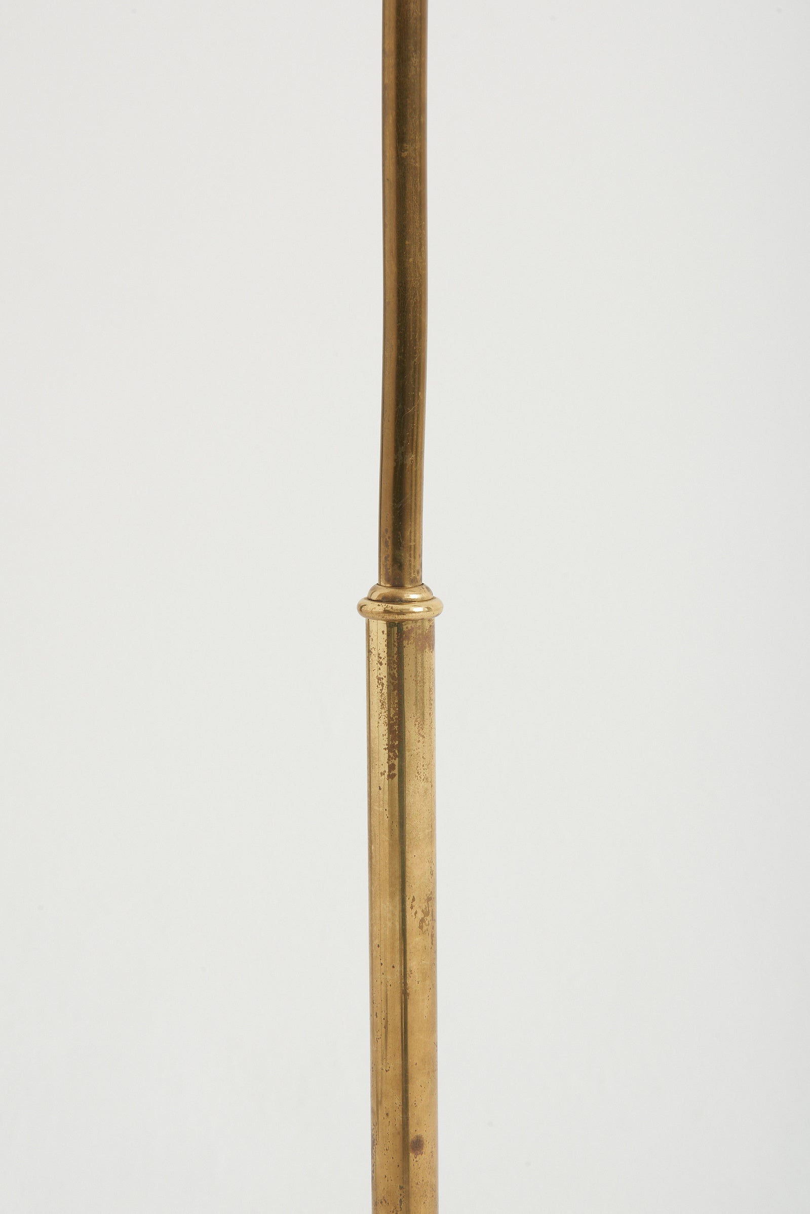 Mid-Century Brass Reading Floor Lamp