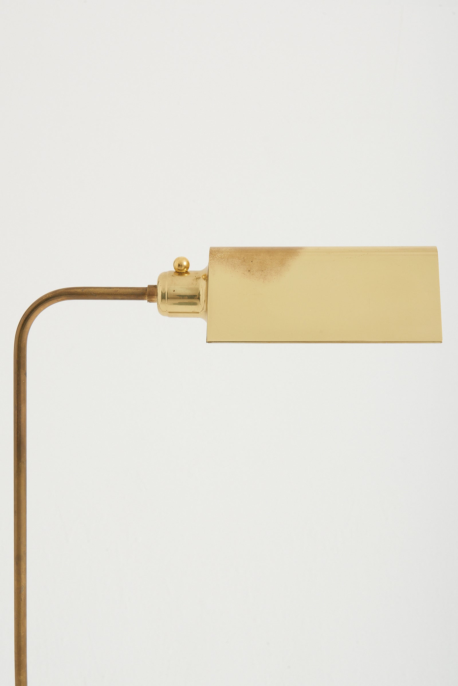 Mid-Century Brass Reading Floor Lamp