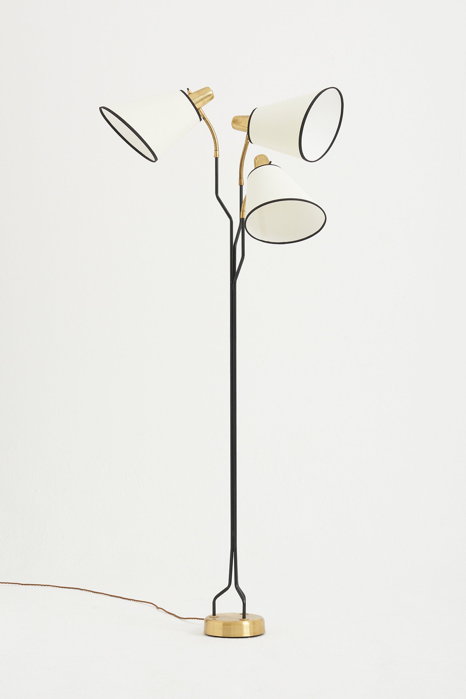 Three Armed Mid-Century Floor Lamp