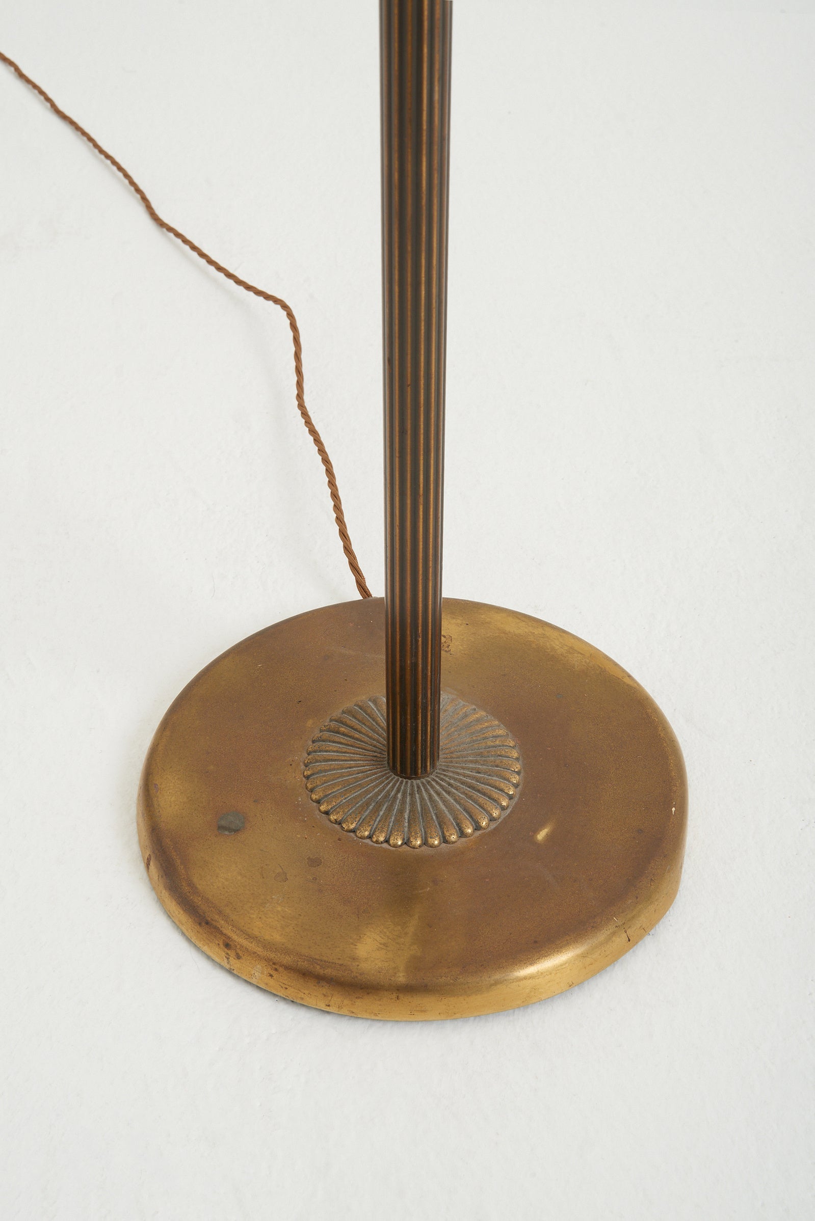 Brass Three-Armed Floor Lamp