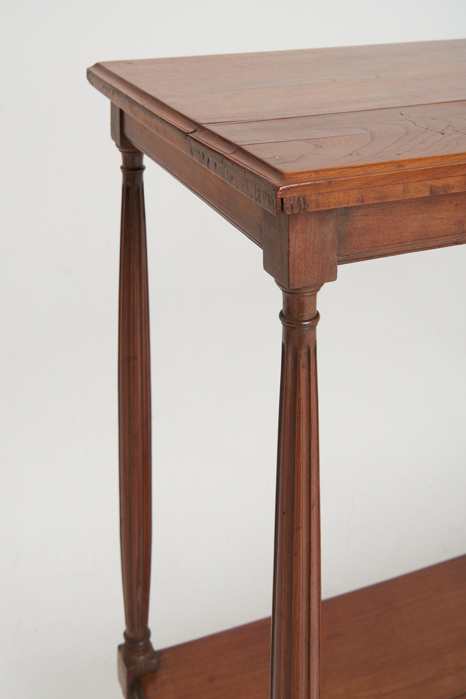 Walnut Louis XVI Style console table