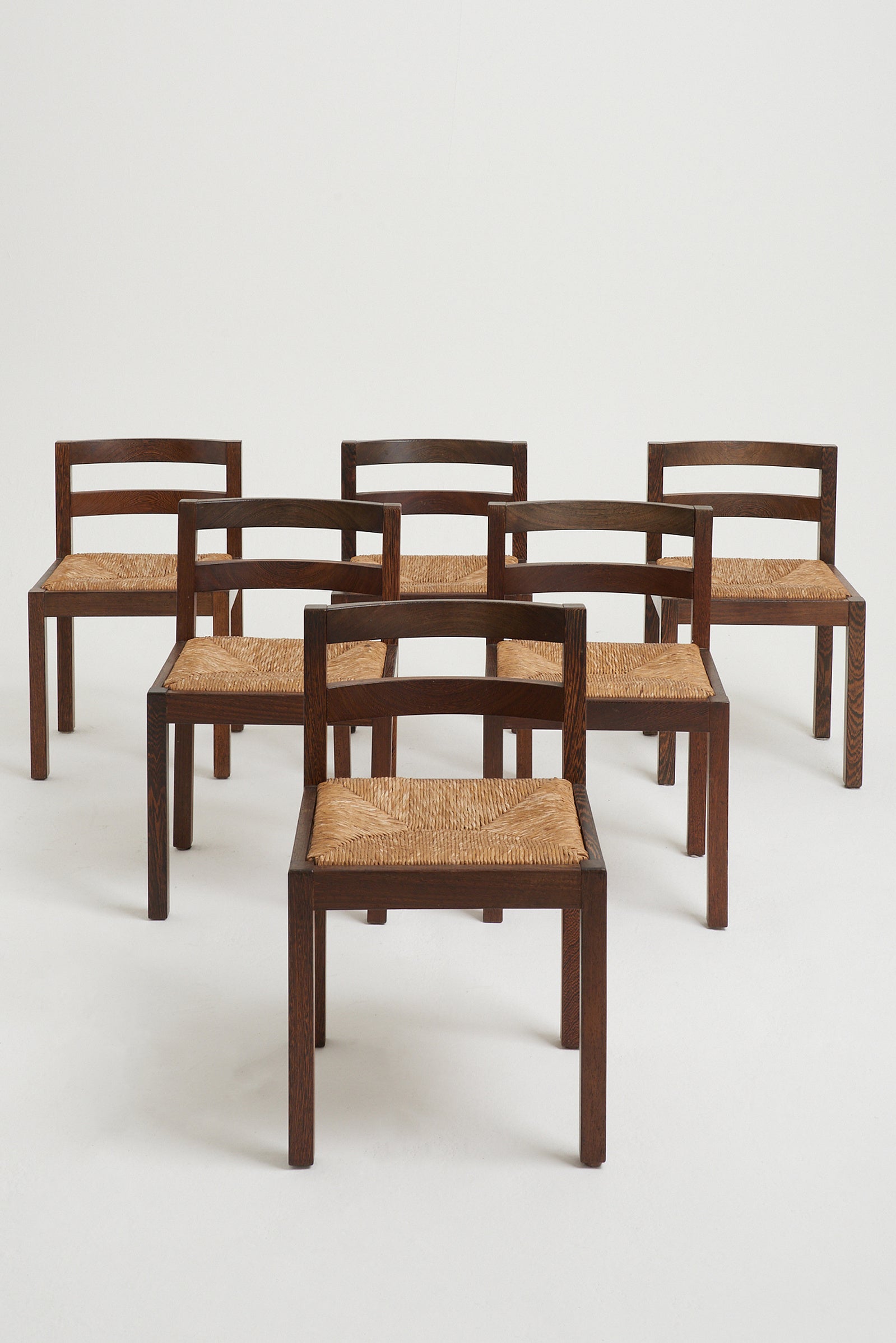 Mid-Century Wenge Dining Table and Chairs