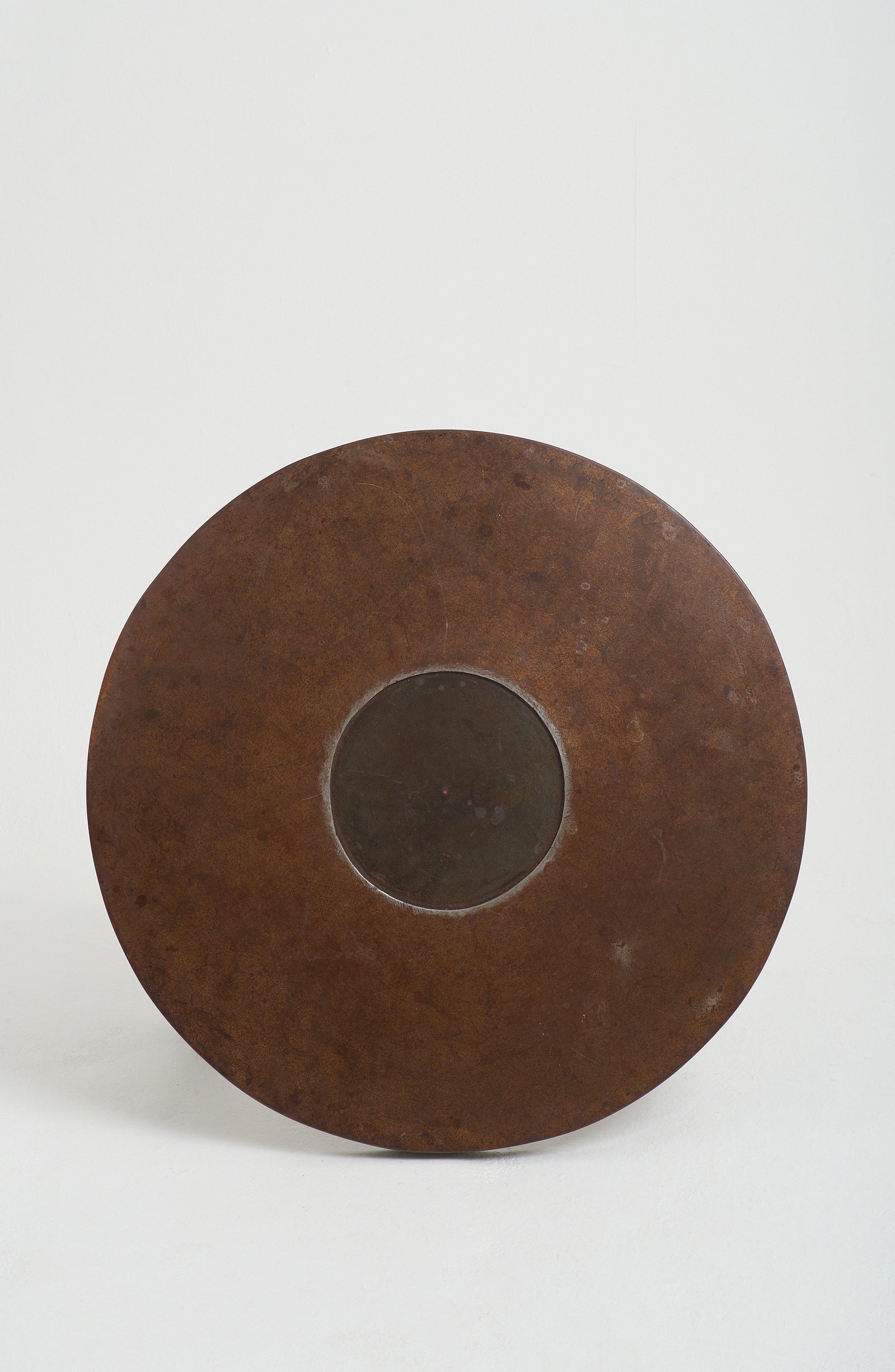 Mid-Century Patinated Steel Coffee Table