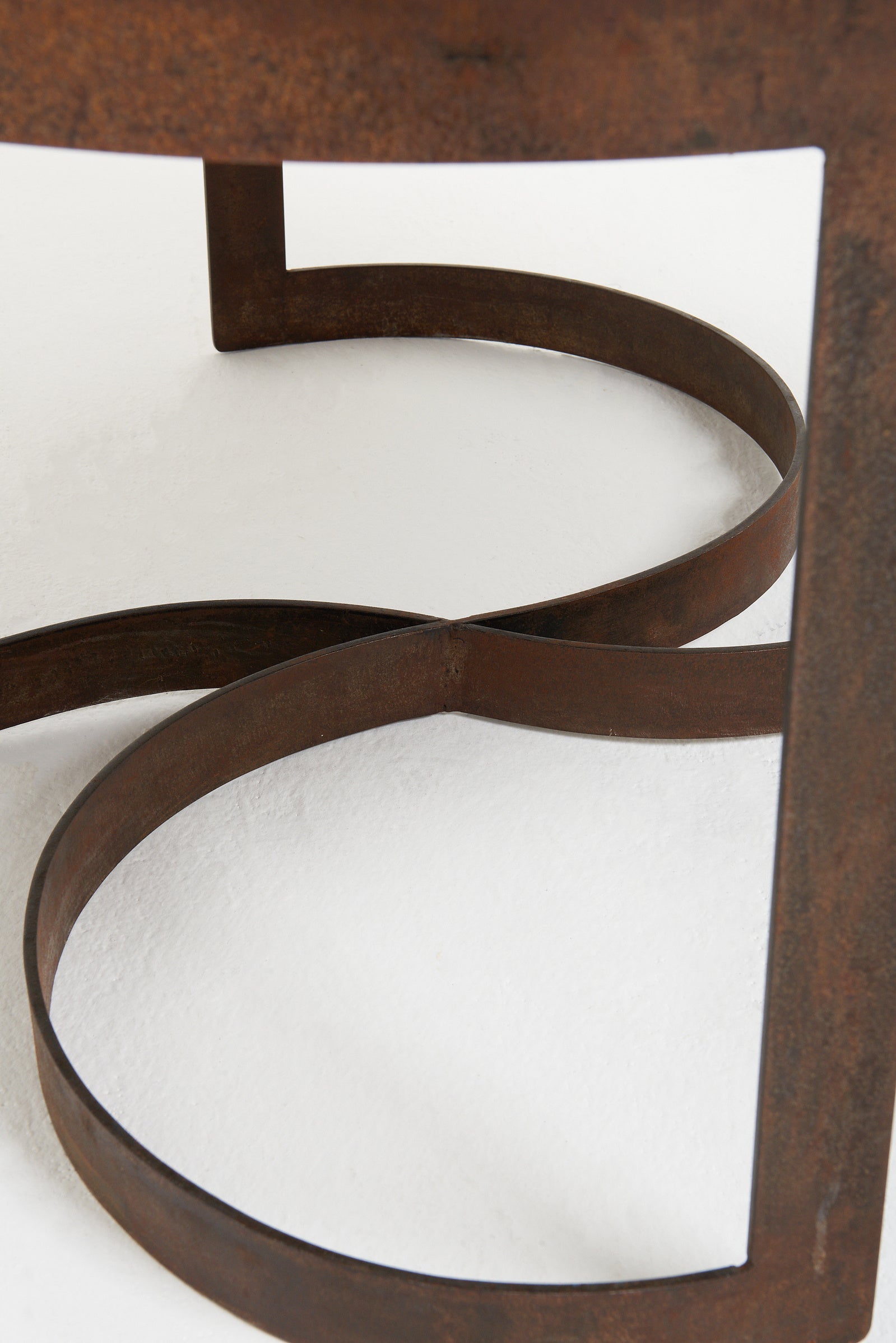 Mid-Century Patinated Steel Coffee Table