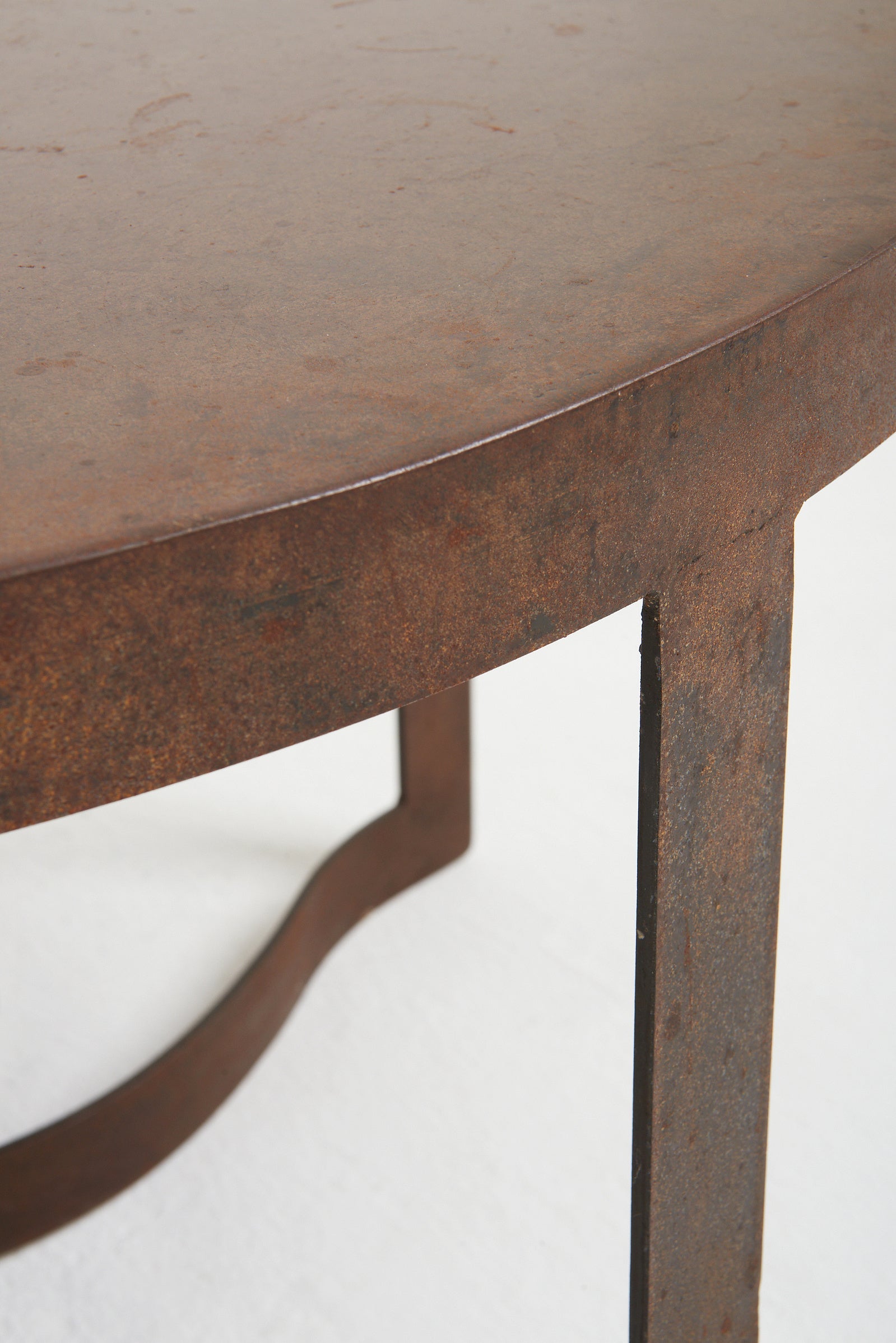Mid-Century Patinated Steel Coffee Table