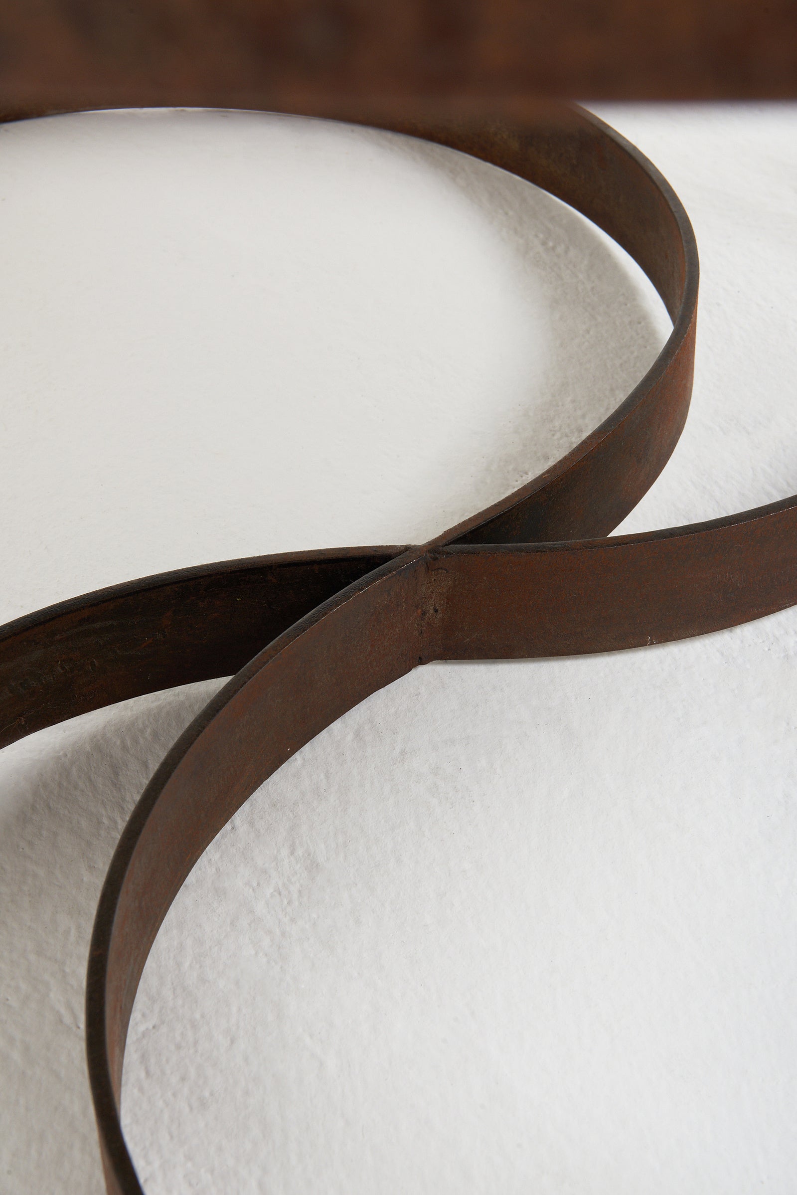 Mid-Century Patinated Steel Coffee Table