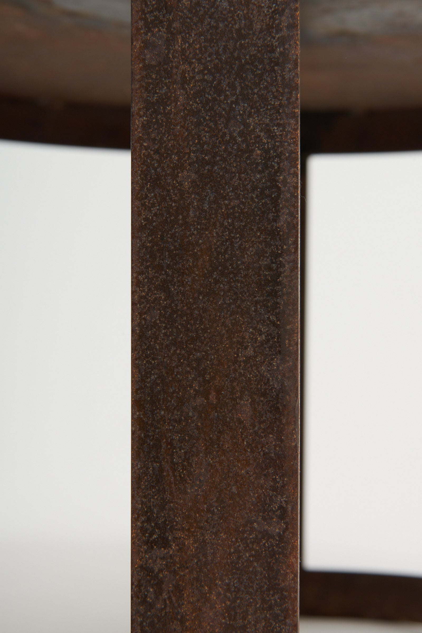 Mid-Century Patinated Steel Coffee Table