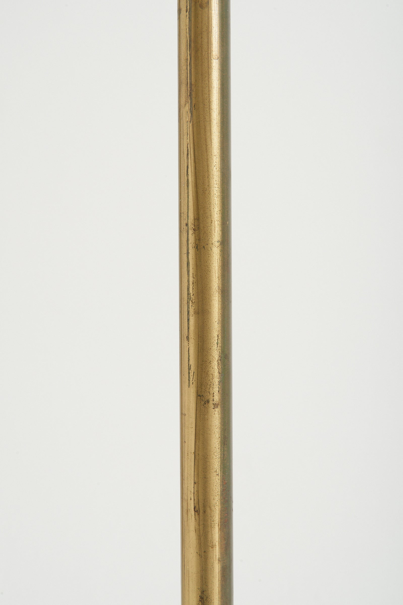 Swedish Modern Brass Three-Arm Floor Lamp