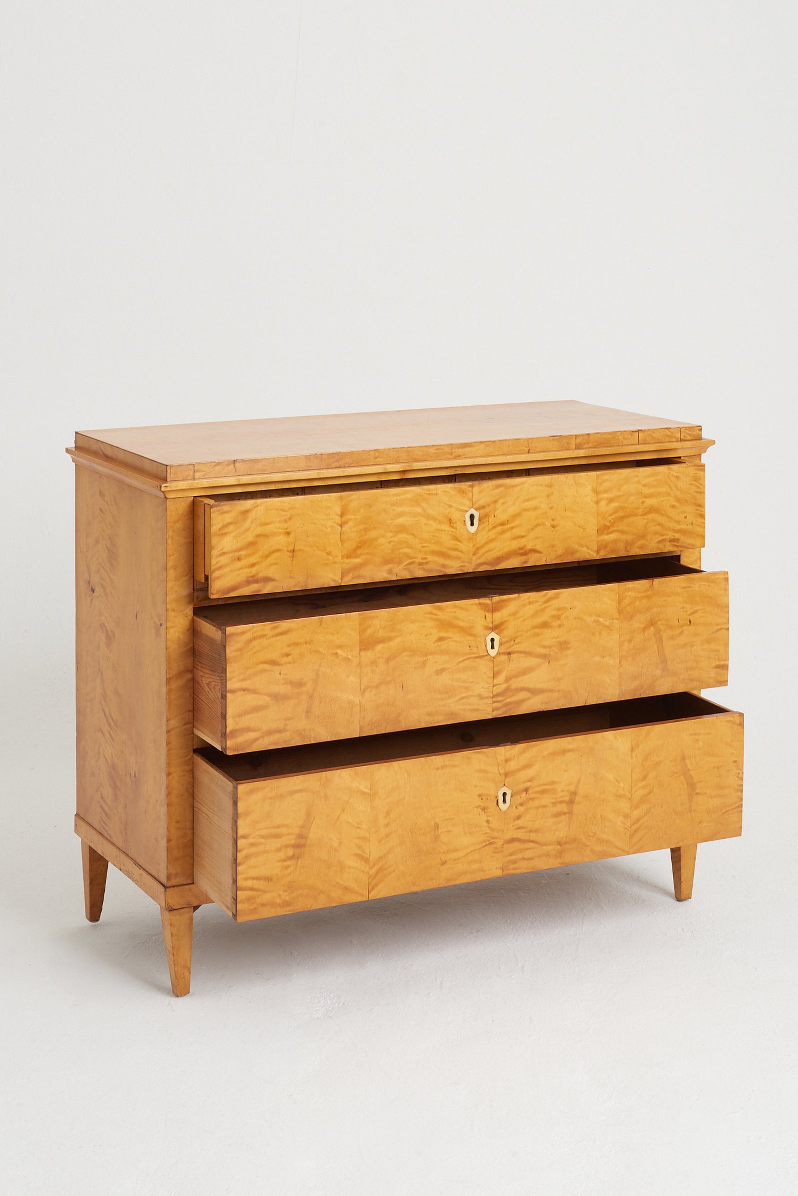 Swedish Satin Birch Chest of Drawers