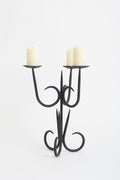 8293- Midcentury Iron Candelabra