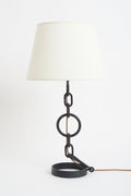 8295- Mid-Century Black Chain Table Lamp