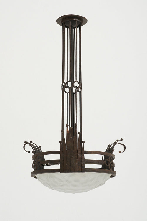 8306- Art Deco Ceiling Light by Maison Degué