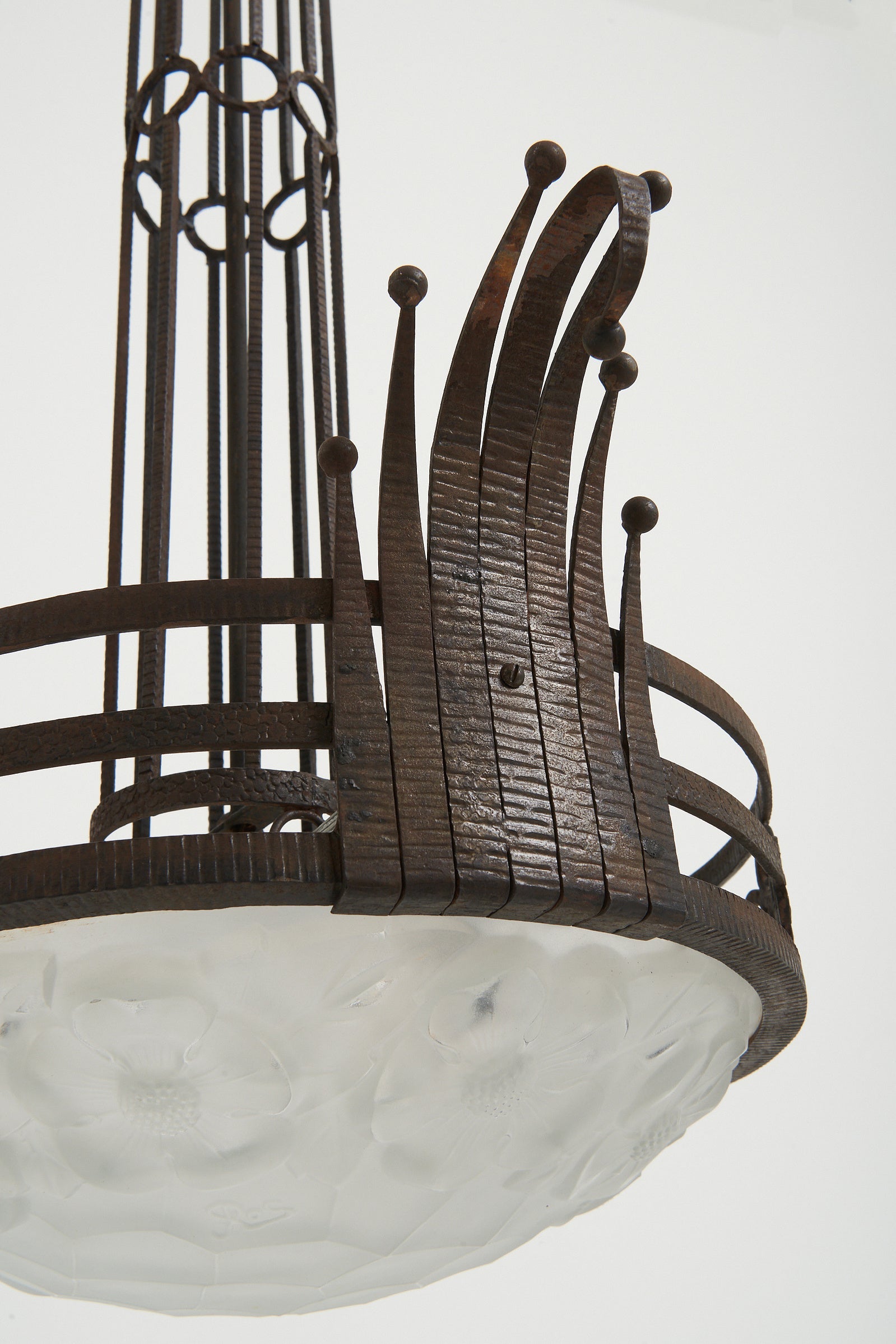 Art Deco Ceiling Light by Maison Degué
