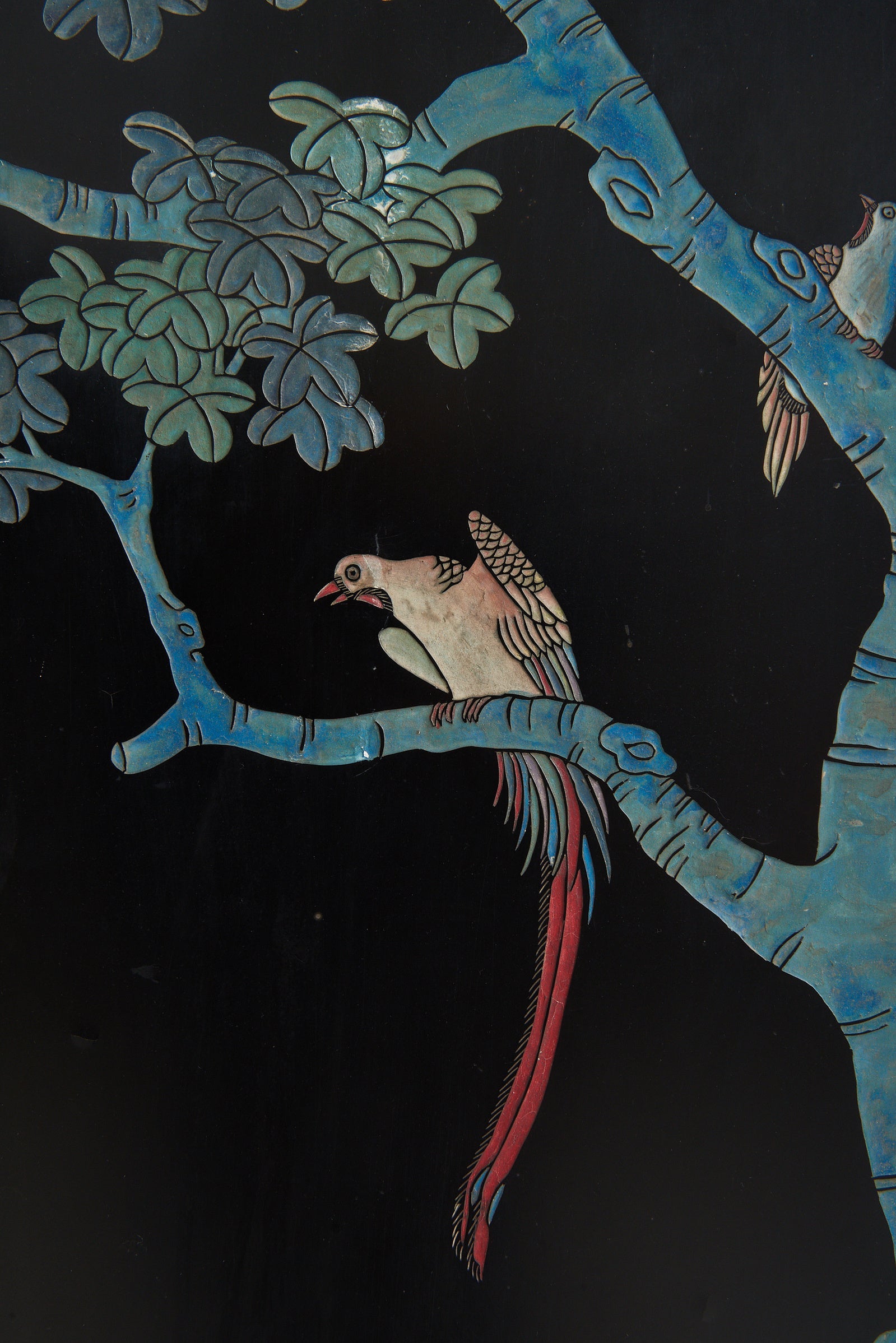 Mid 20th Century Lacquer 8 Leaf Screen