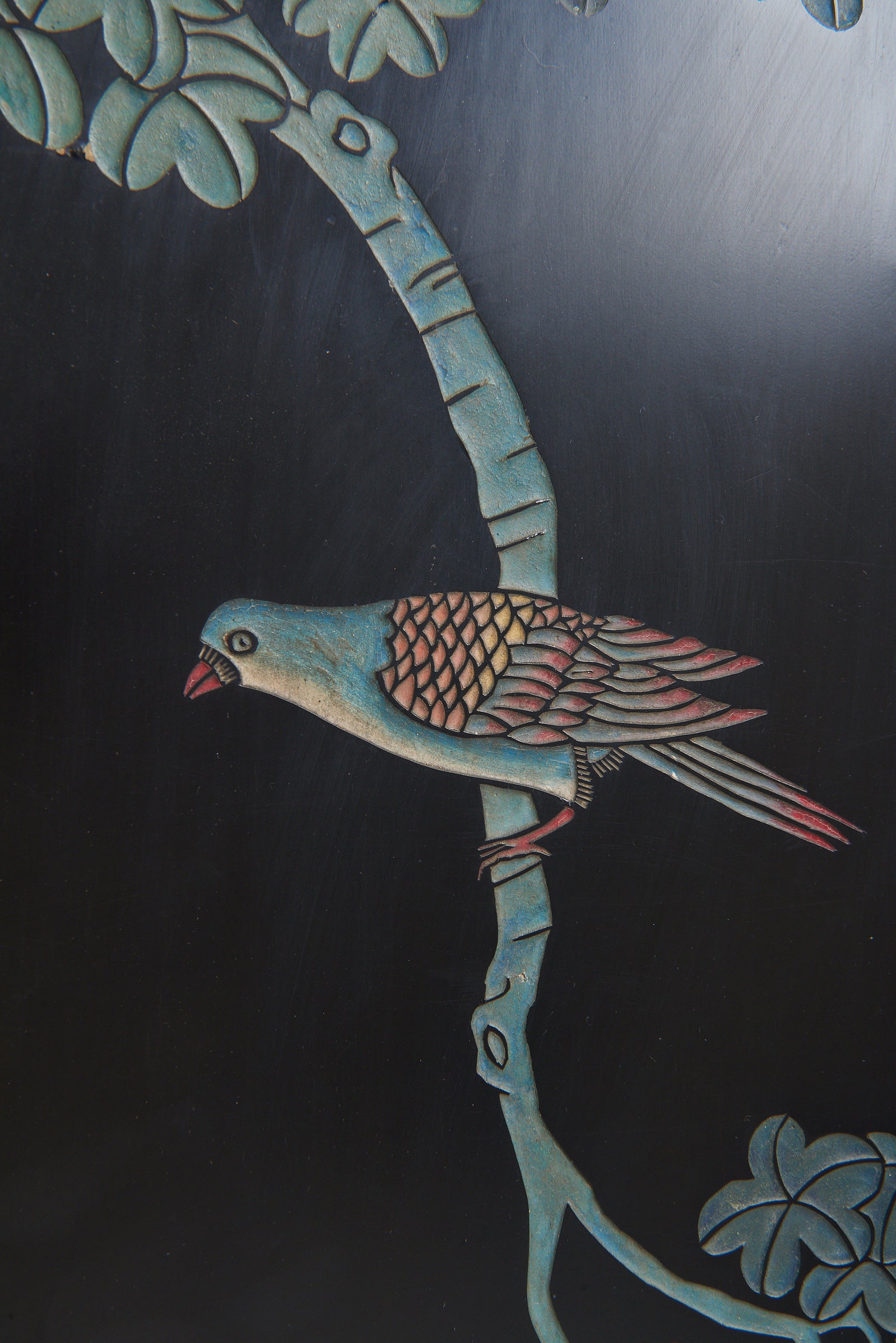 Mid 20th Century Lacquer 8 Leaf Screen