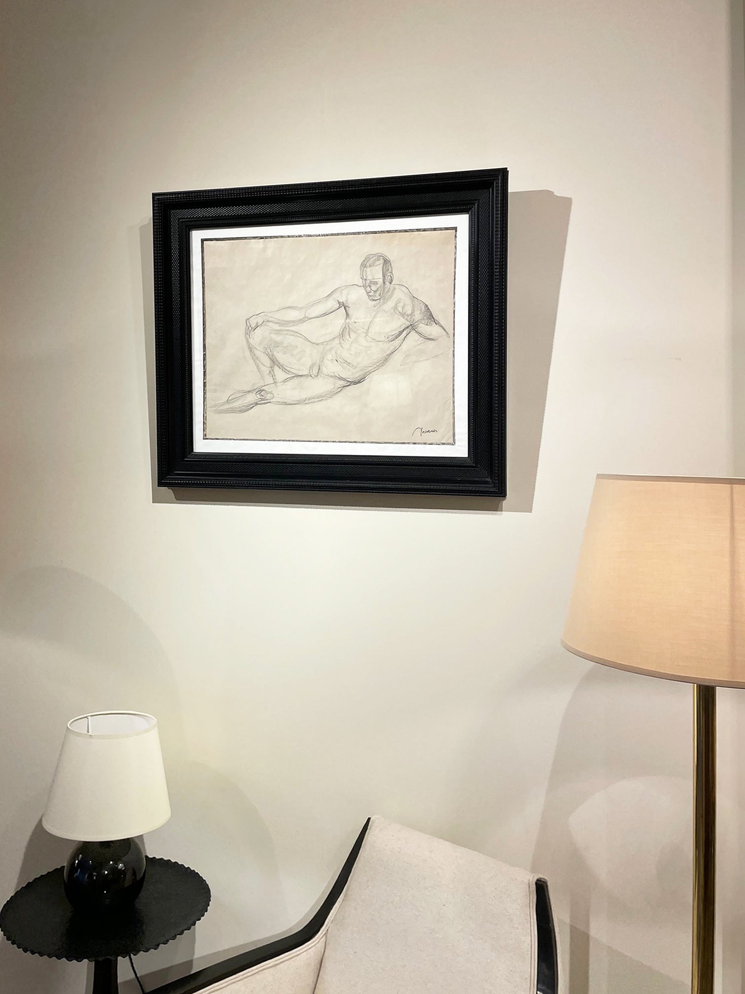 Charcoal Nude Drawing