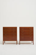 8321- Pair of Bedside Chests of Drawers by David Rosen for Nordiska Kompaniet