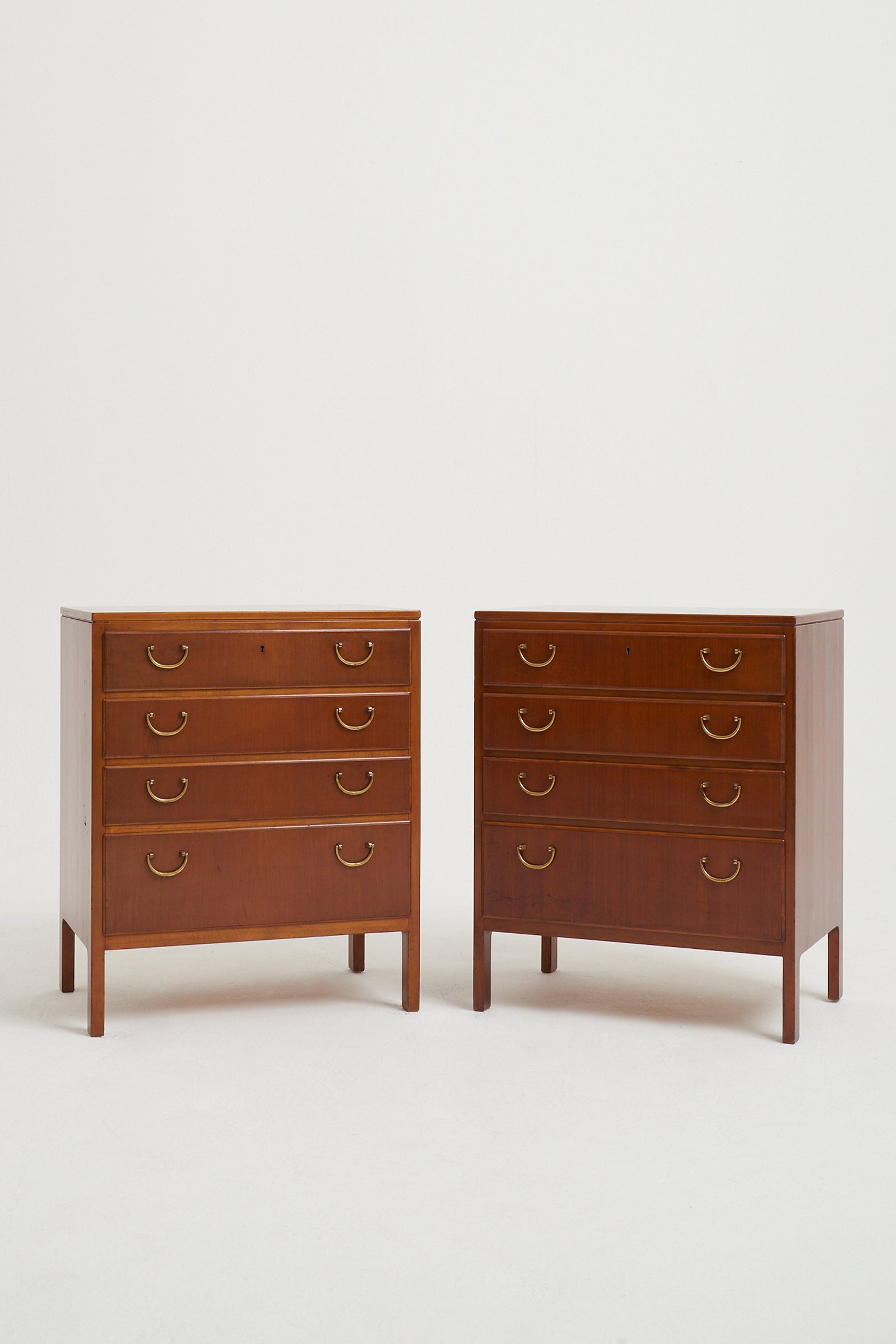 Pair of Bedside Chests of Drawers by David Rosen for Nordiska Kompaniet