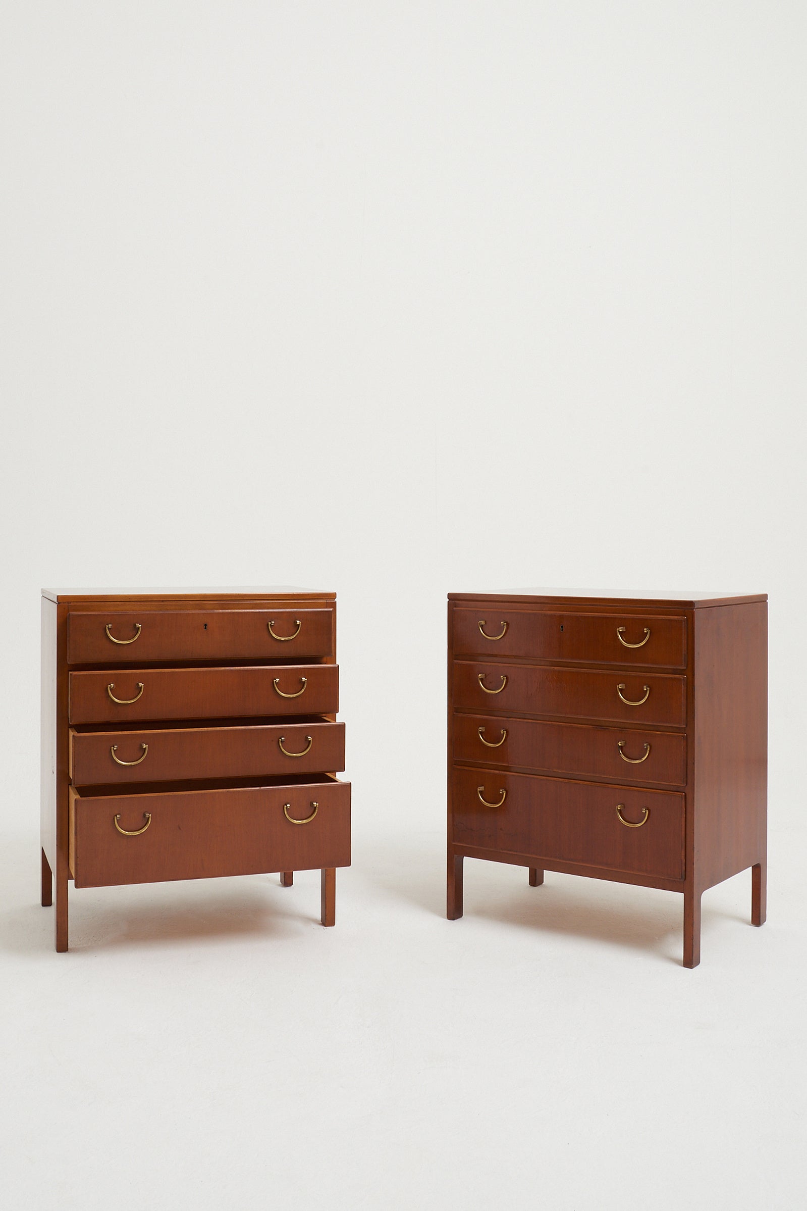 Pair of Bedside Chests of Drawers by David Rosen for Nordiska Kompaniet