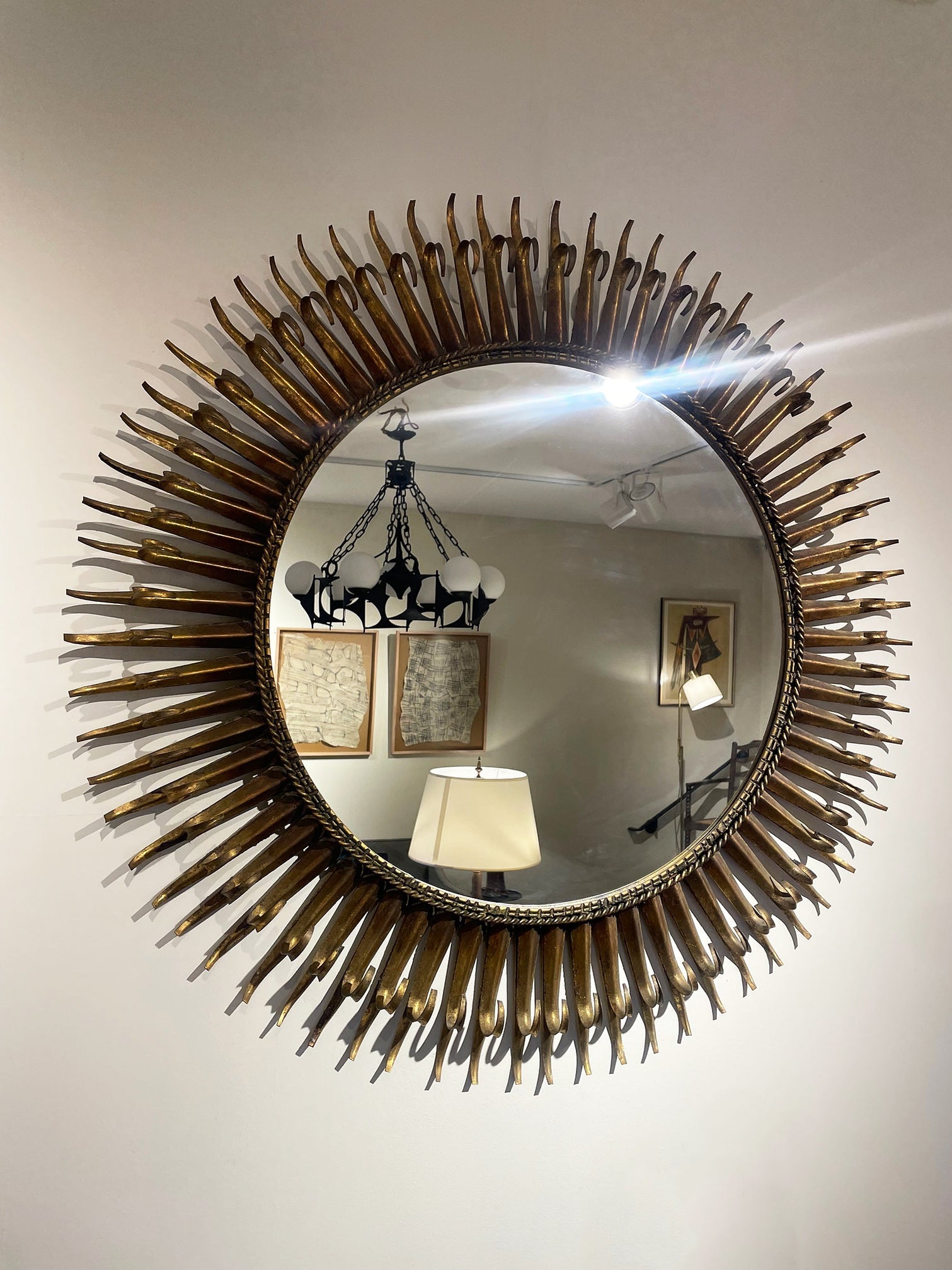 Midcentury Sunburst Mirror