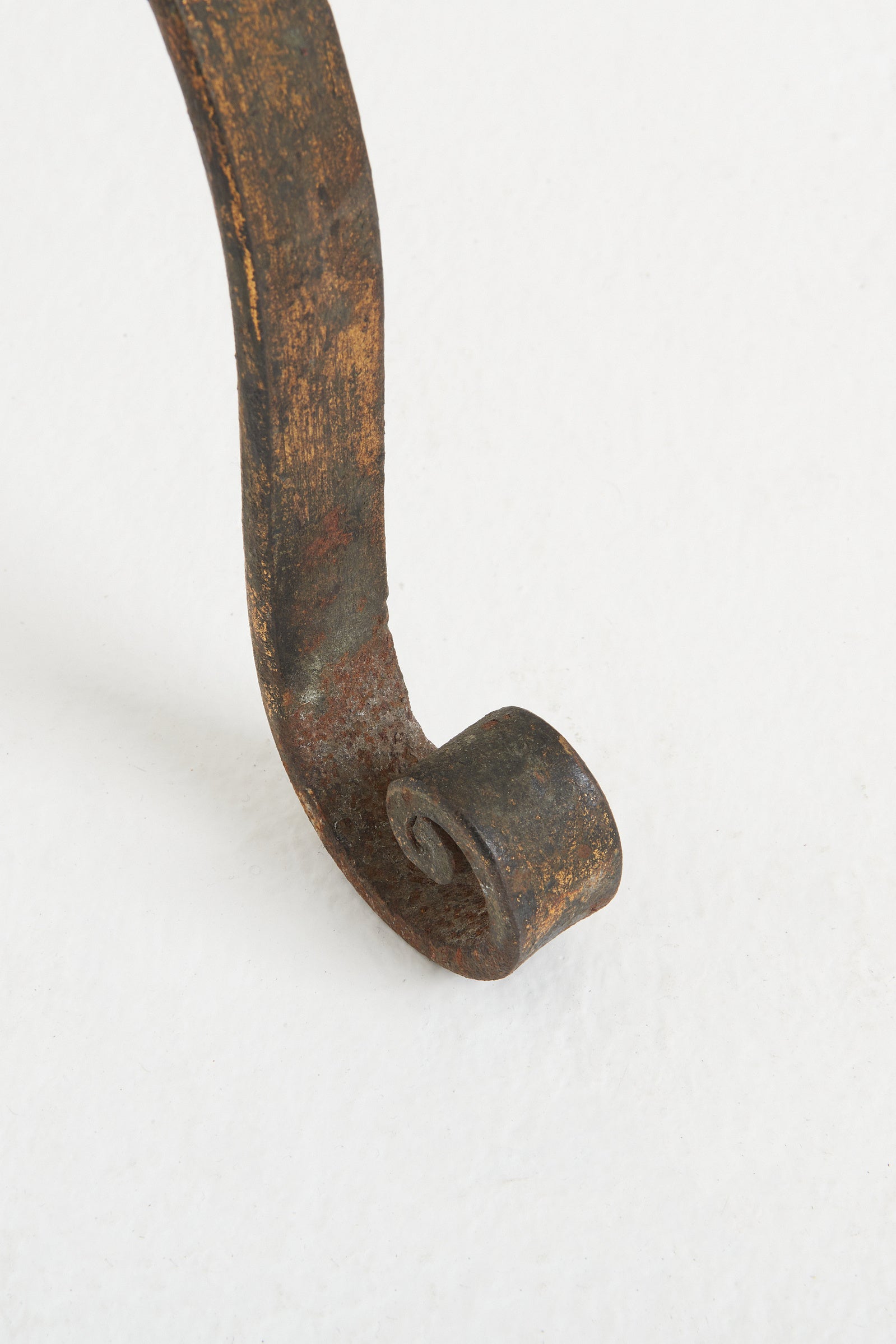 Mid-Century Spanish Gilt Iron Stool
