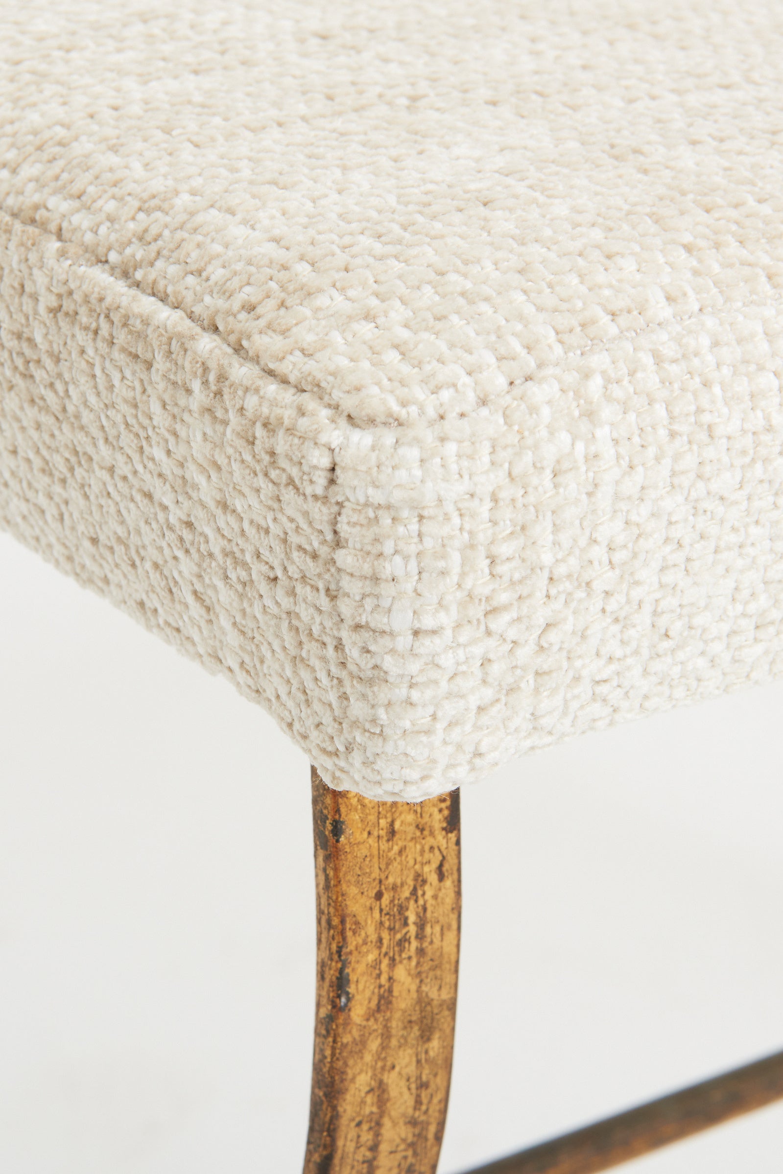 Mid-Century Spanish Gilt Iron Stool
