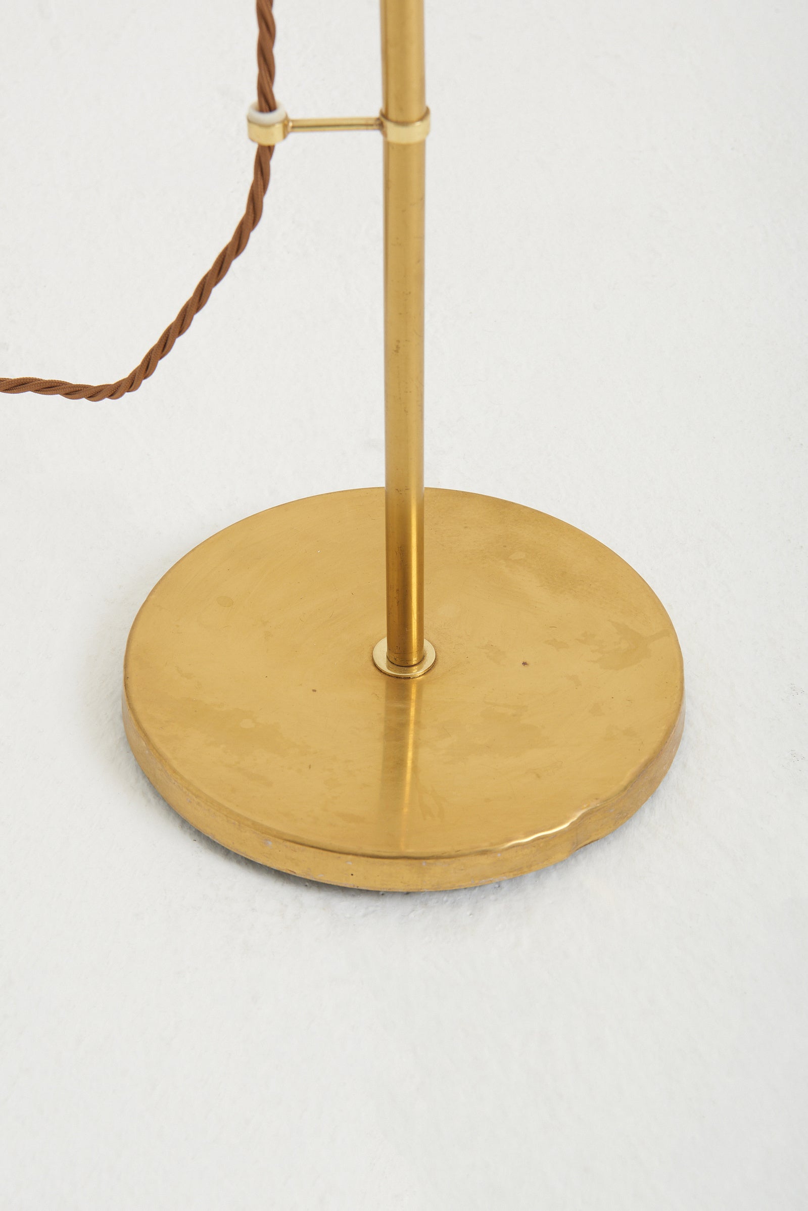Mid-Century Brass Reading Floor Lamp