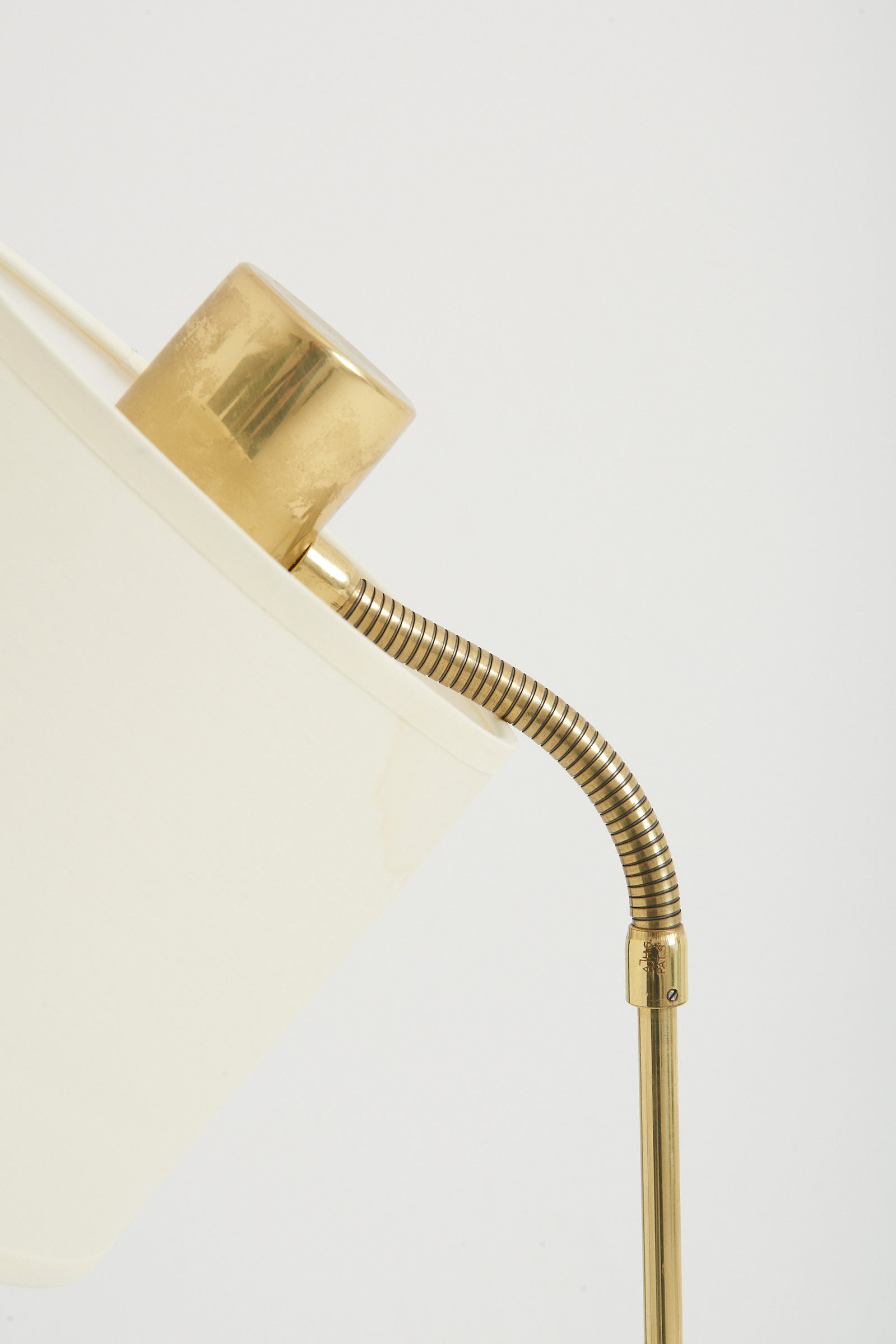 Mid-Century Brass Reading Floor Lamp