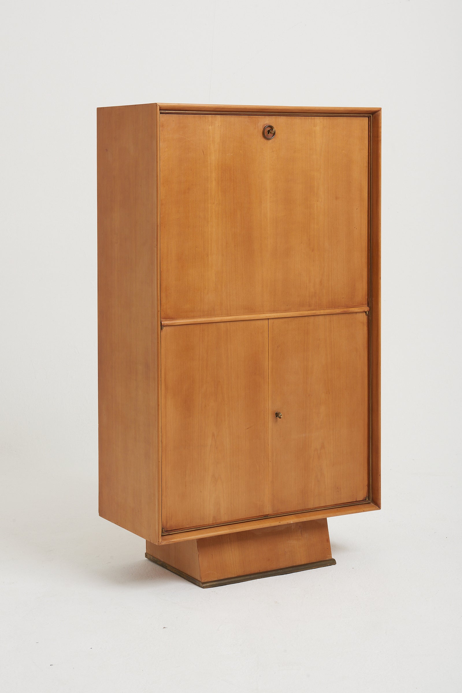 Art Deco Sycamore Drinks Cabinet