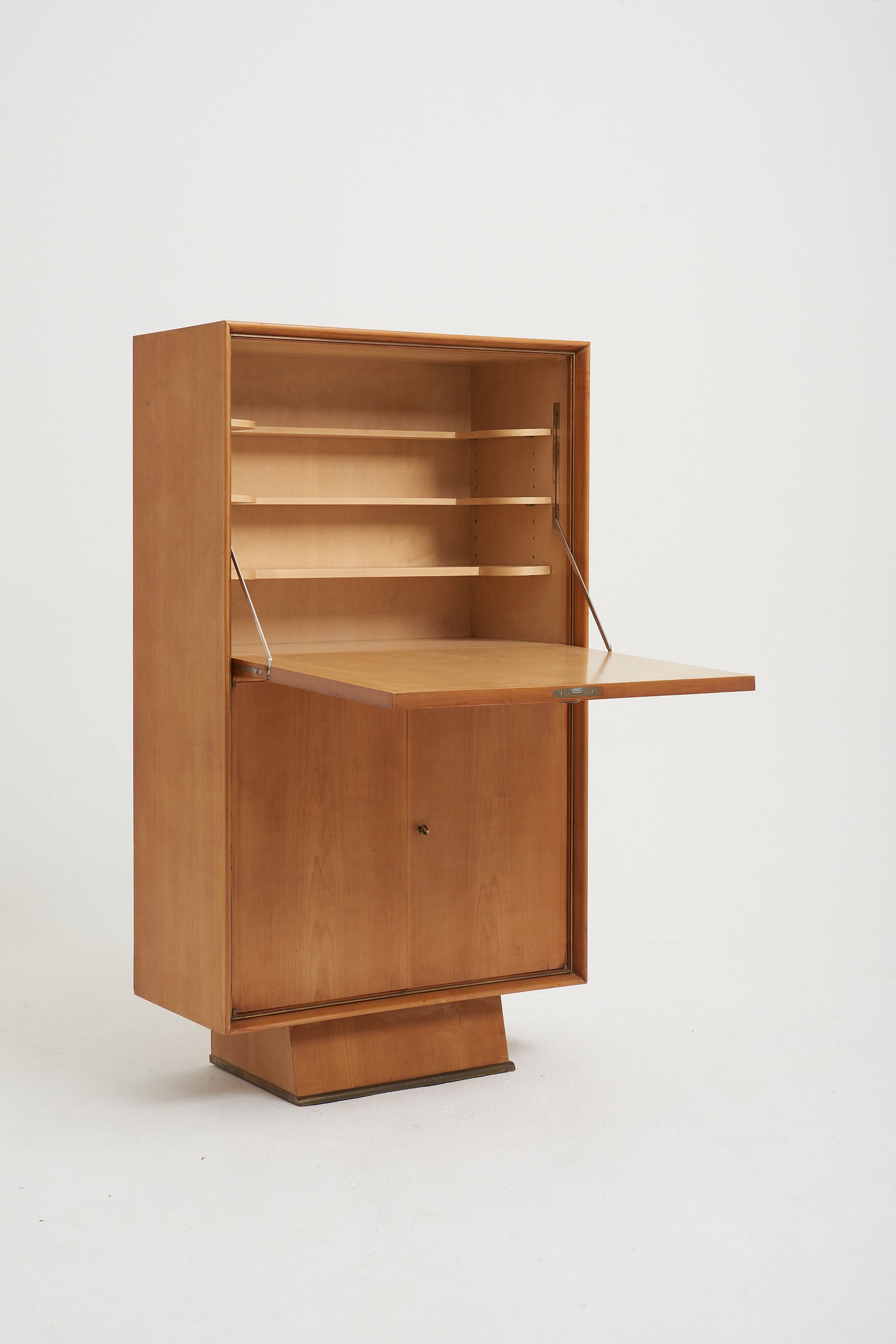 Art Deco Sycamore Drinks Cabinet