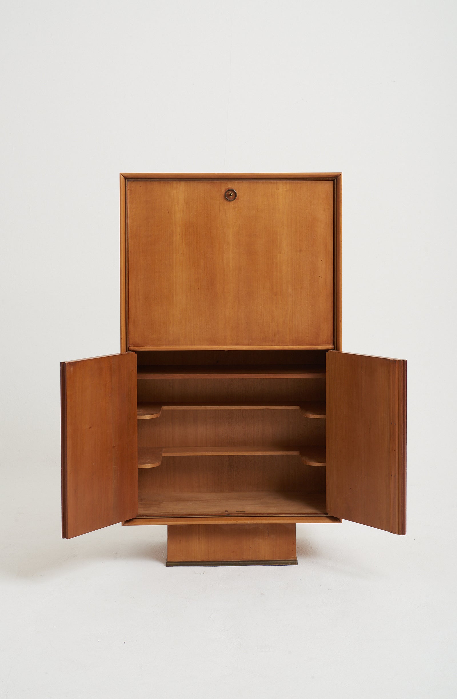 Art Deco Sycamore Drinks Cabinet