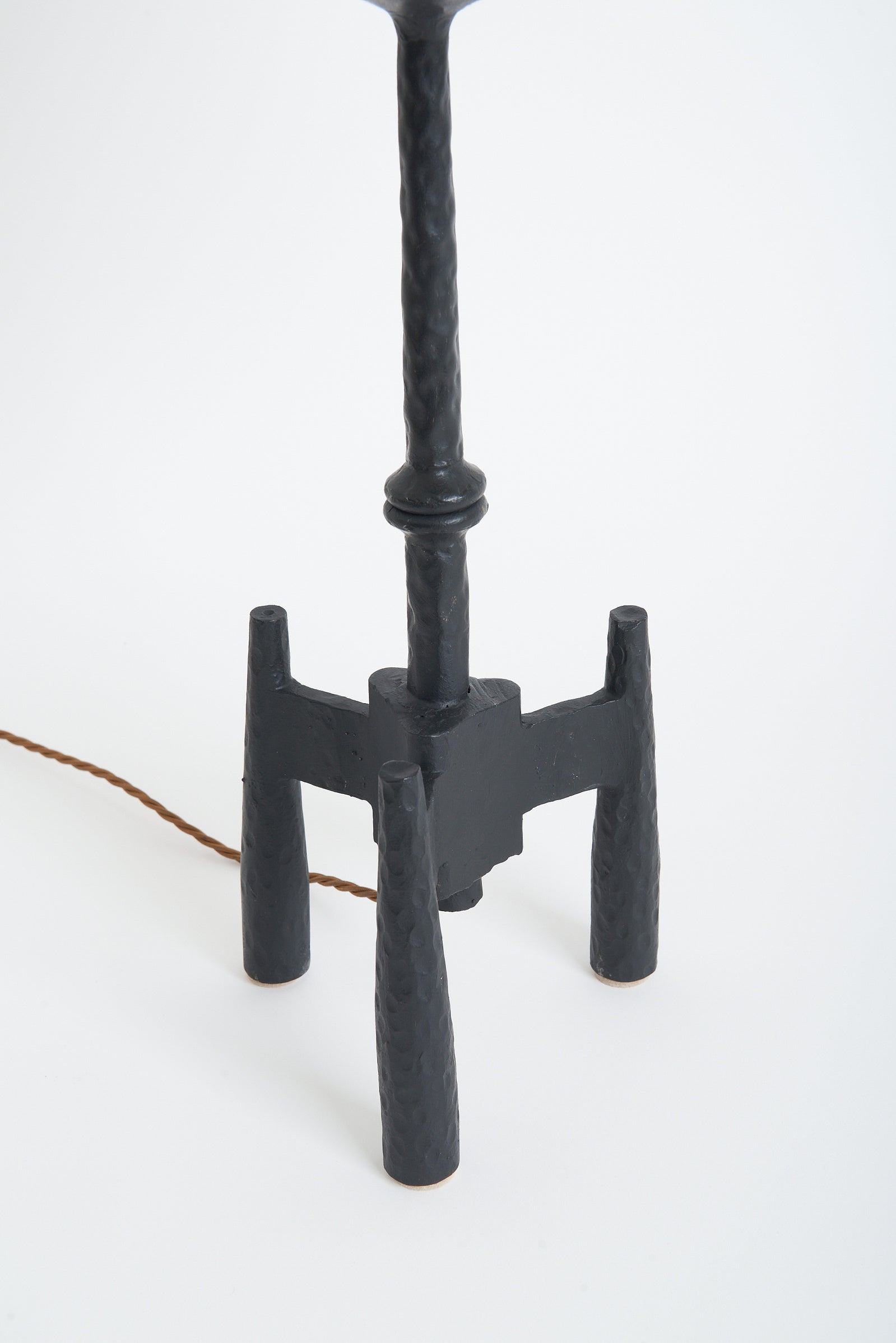 Brutalist Iron Table Lamp