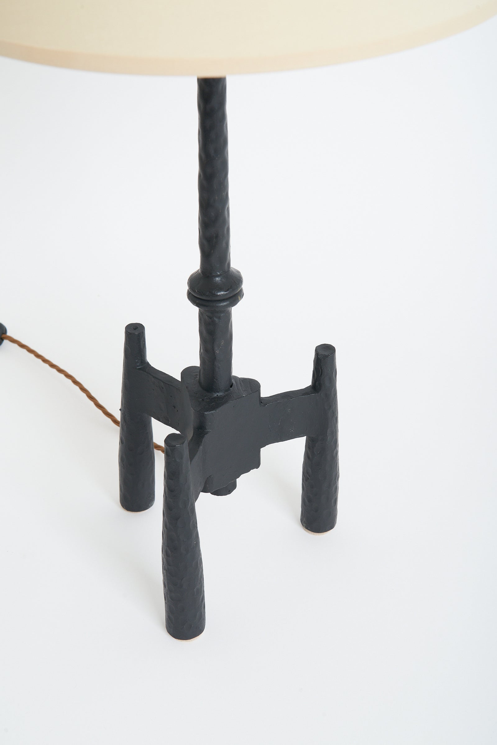 Brutalist Iron Table Lamp