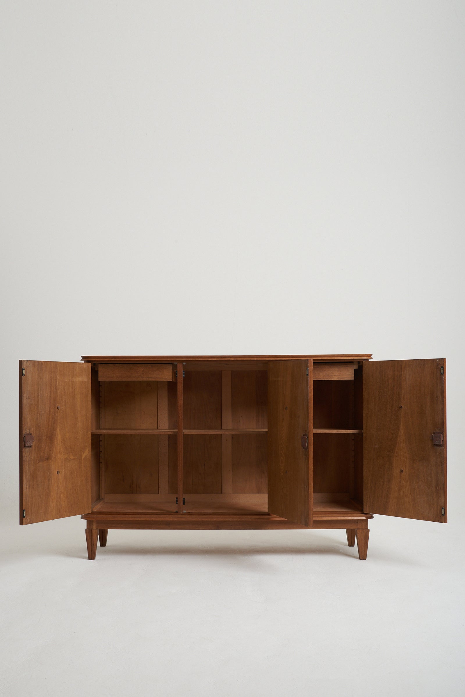 Art Deco Oak and Brass Sideboard