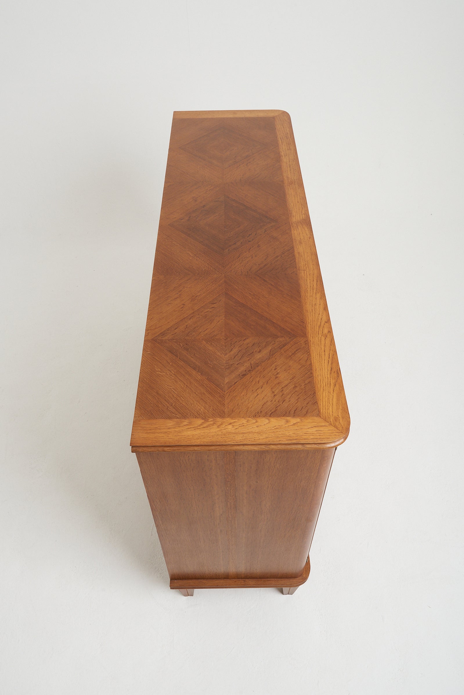 Art Deco Oak and Brass Sideboard