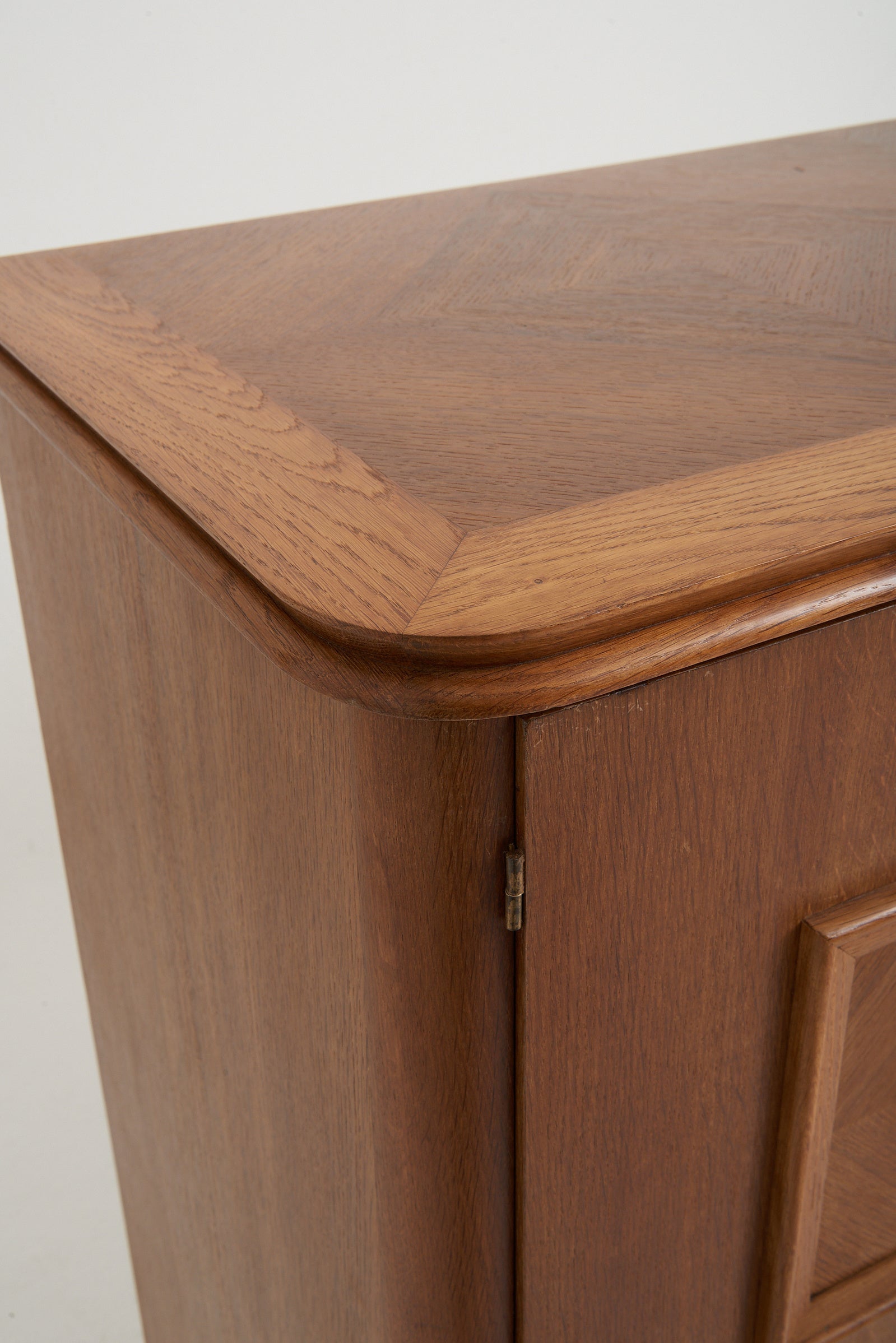 Art Deco Oak and Brass Sideboard