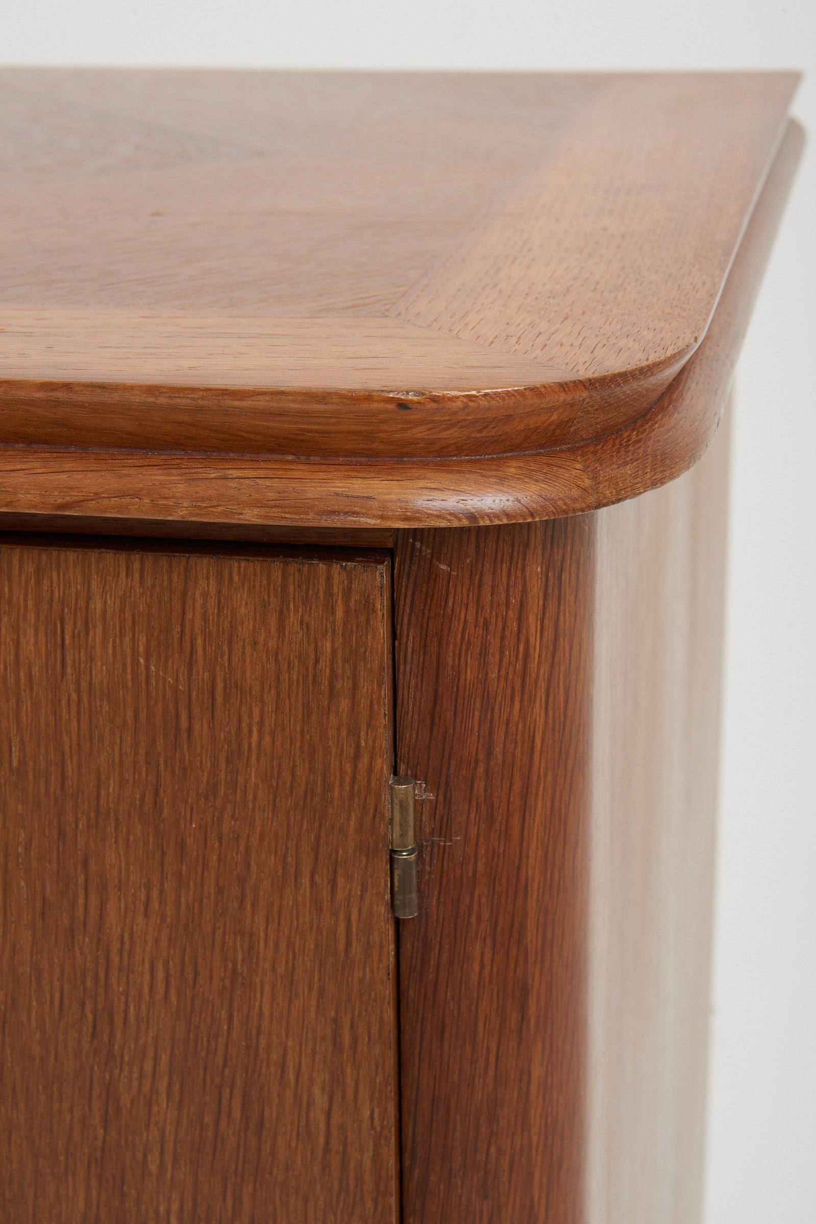 Art Deco Oak and Brass Sideboard