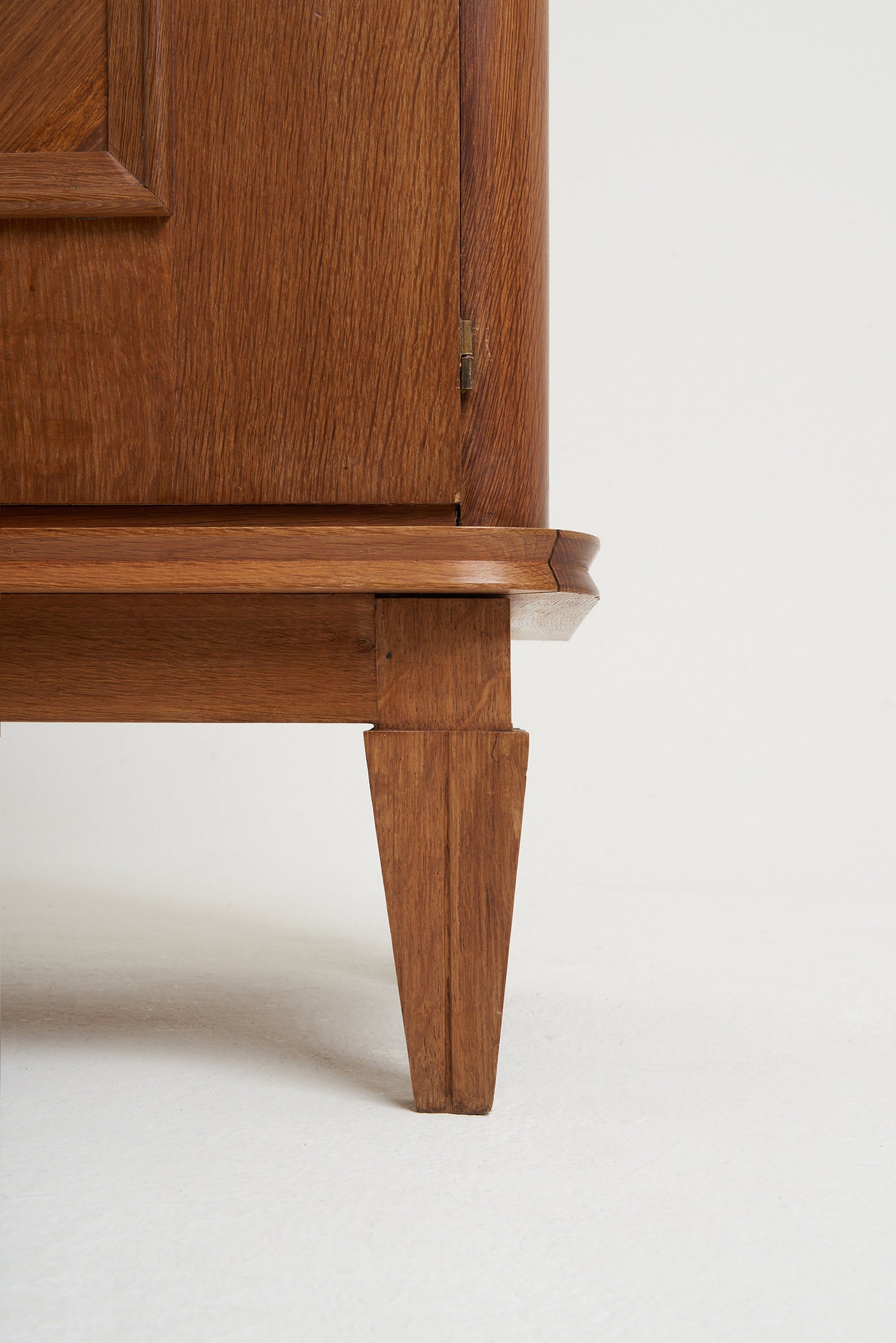 Art Deco Oak and Brass Sideboard