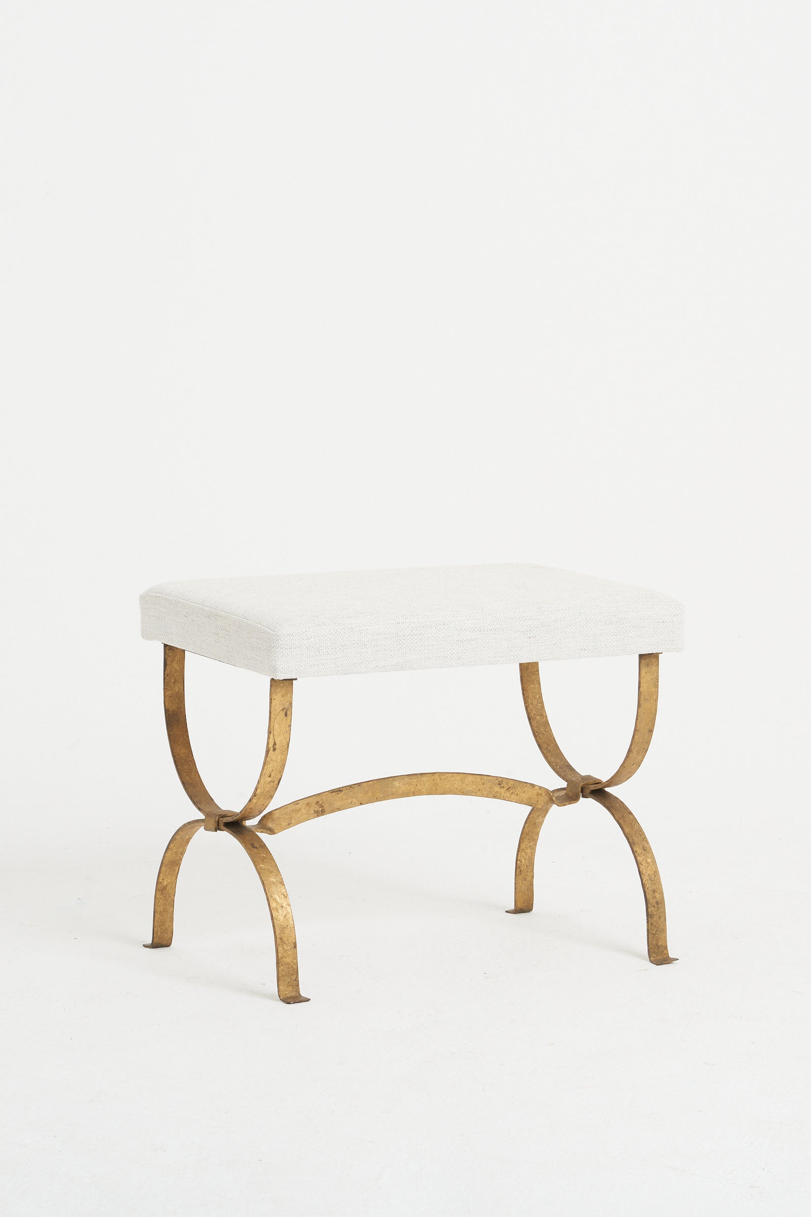 8357- Gilt Iron Long Stool