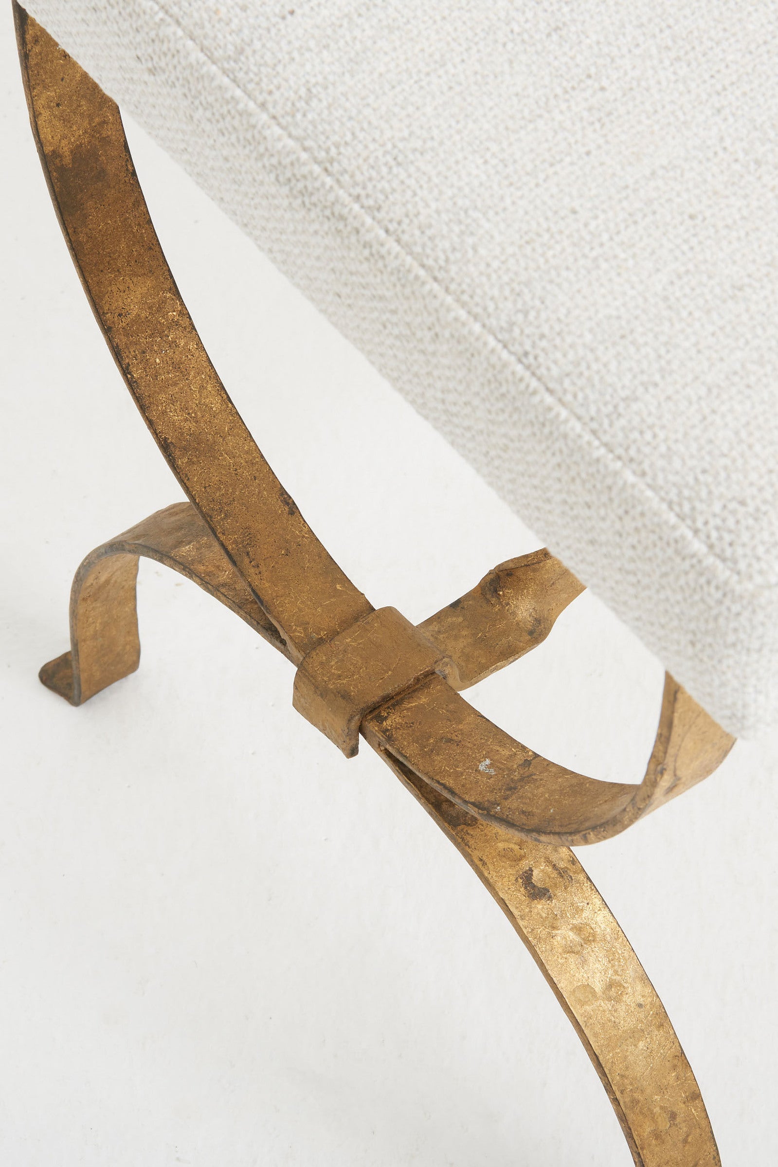 Gilt Iron Long Stool
