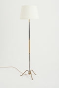 8361- Brass and Gunmetal Floor Lamp by Maison Lunel