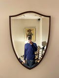 8369- 1920s Oak Shield Mirror