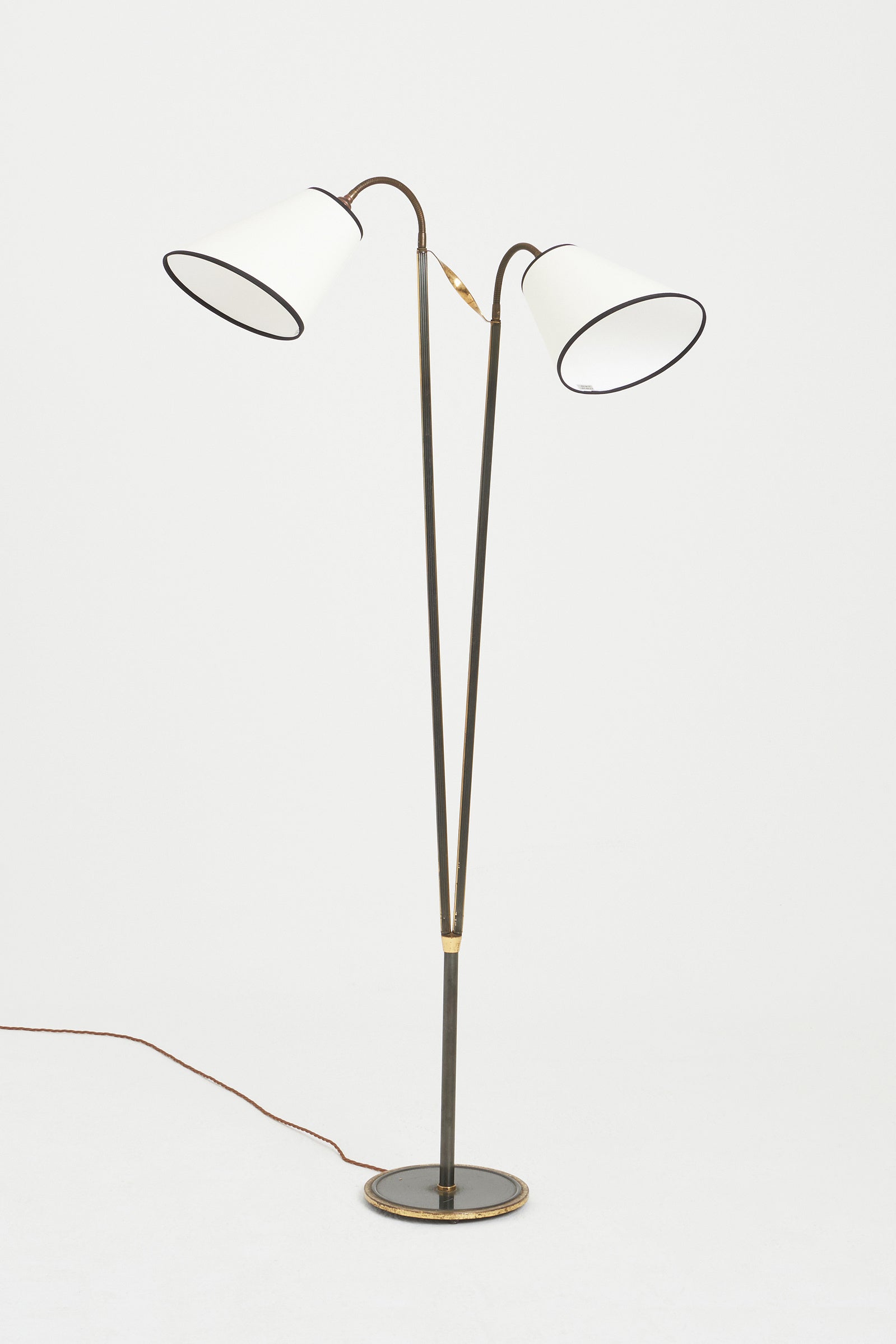 8372- Swedish 1950s Two-Arm Floor Lamp