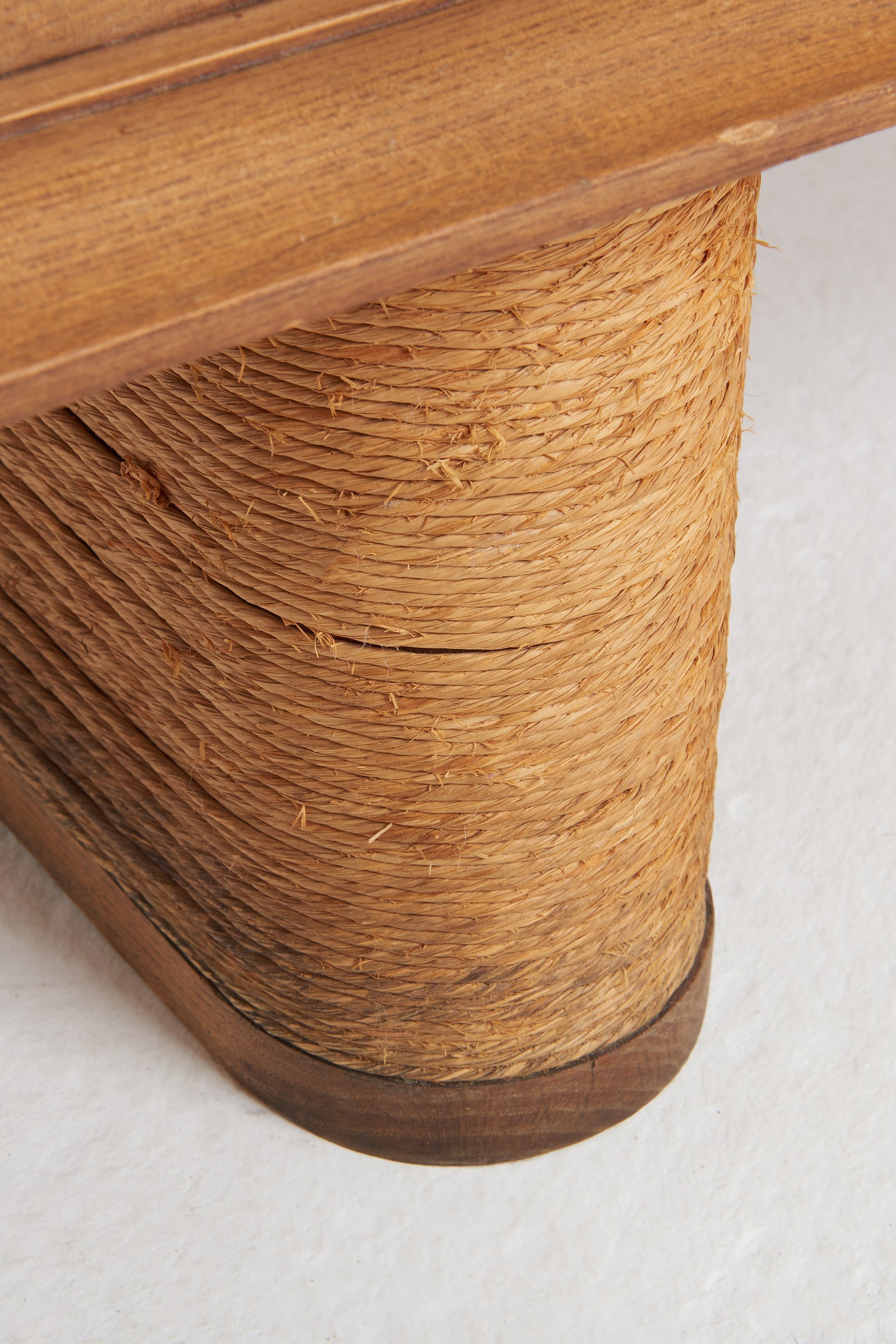 Mid-Century Ash and Rope Sideboard
